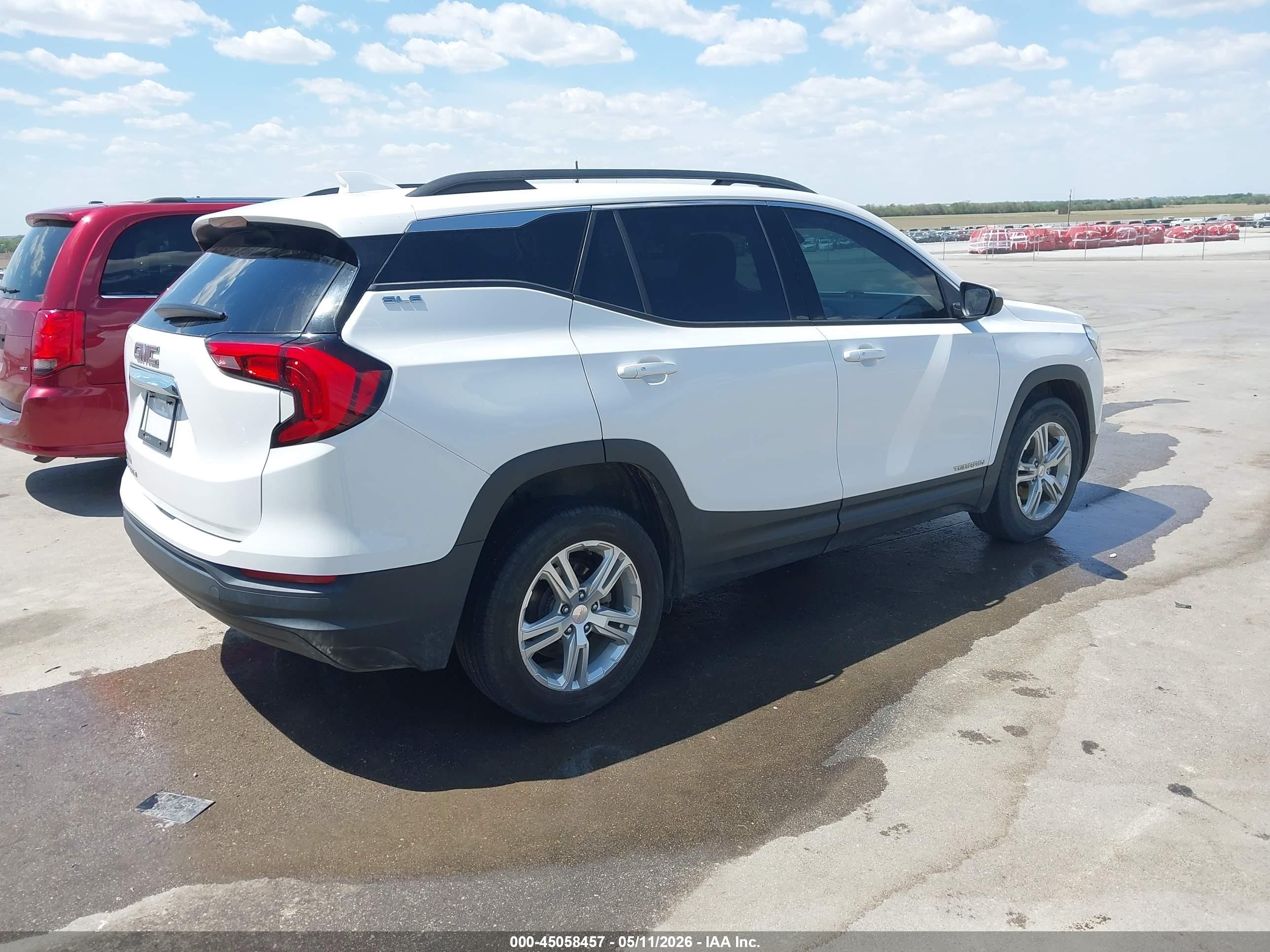 2018 Gmc Terrain Sle White vin: 3GKALMEVXJL404262