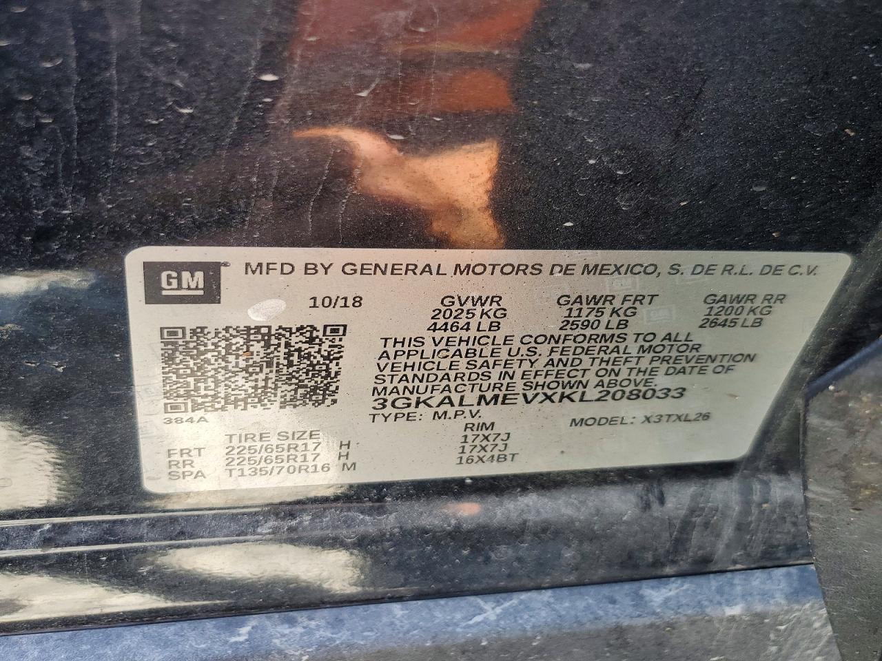 2019 Gmc Terrain Sle Black vin: 3GKALMEVXKL208033