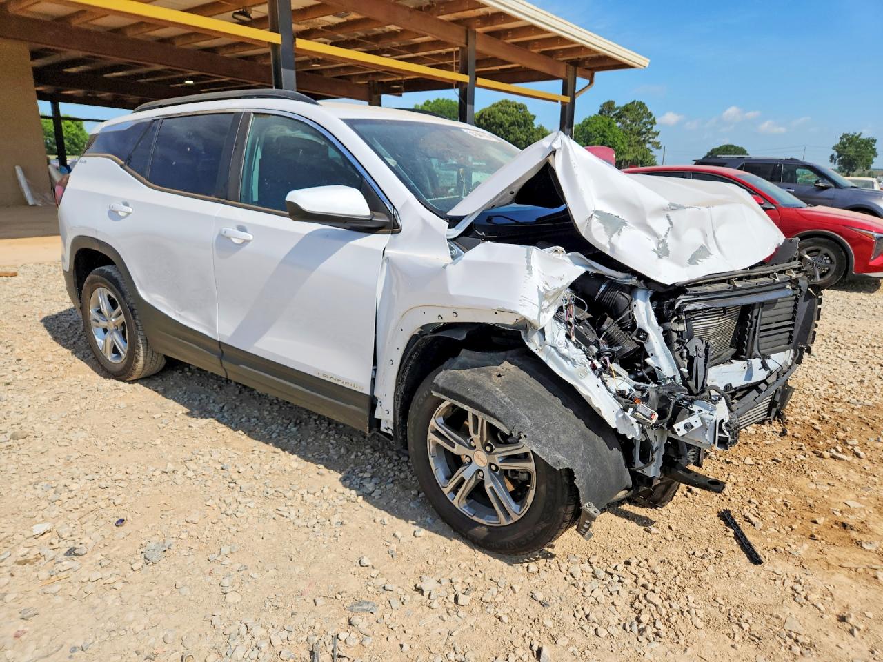 2022 Gmc Terrain Sle White vin: 3GKALMEVXNL157007