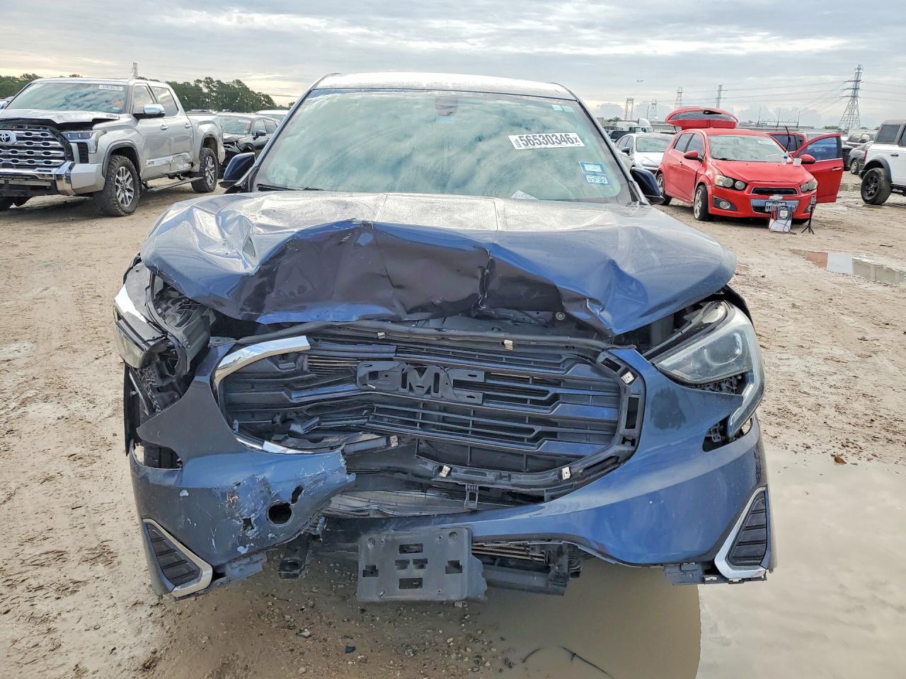 2018 Gmc Terrain Sle Blue vin: 3GKALMEX0JL194594