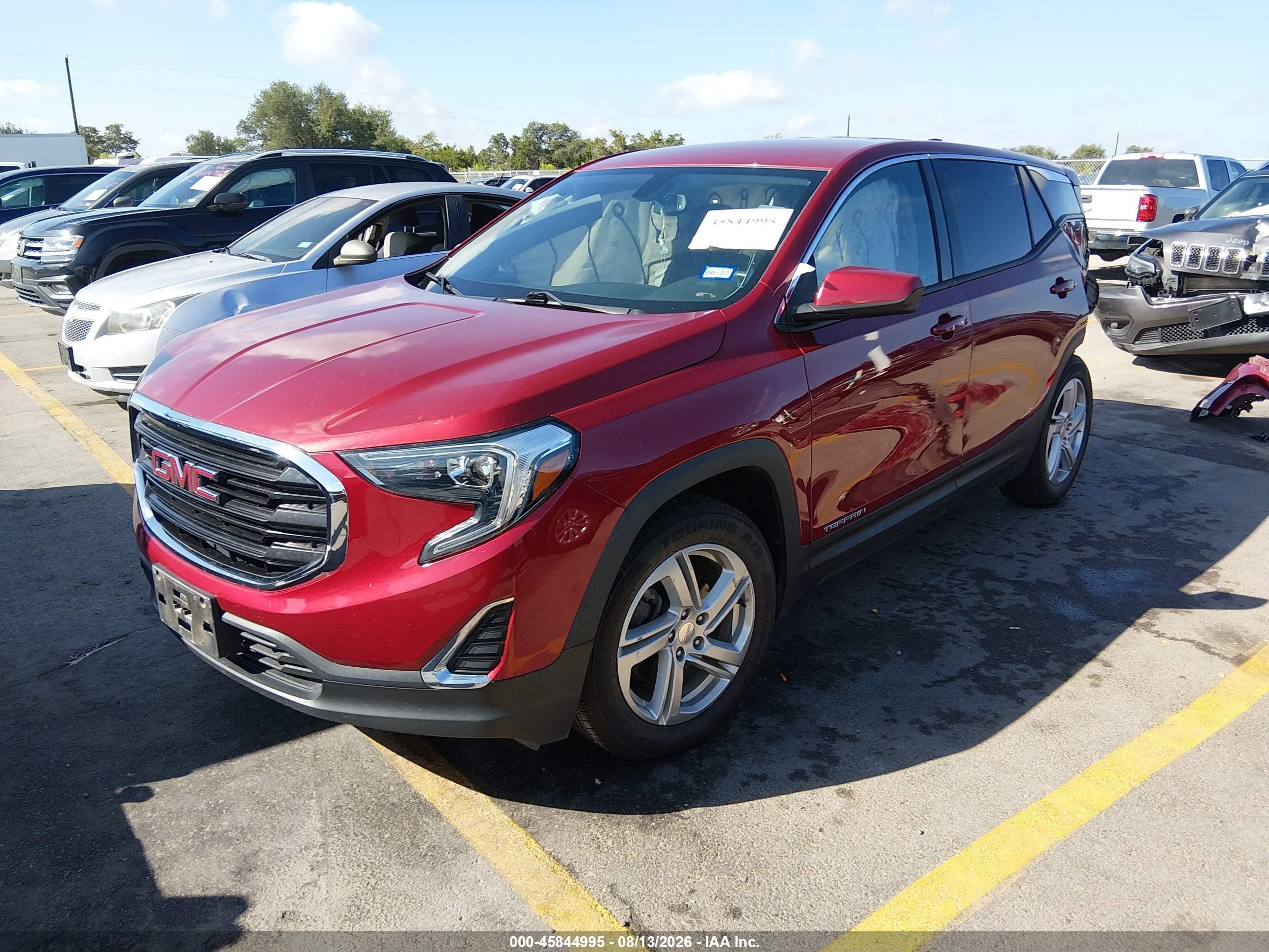2018 Gmc Terrain Sle Red vin: 3GKALMEX1JL199304