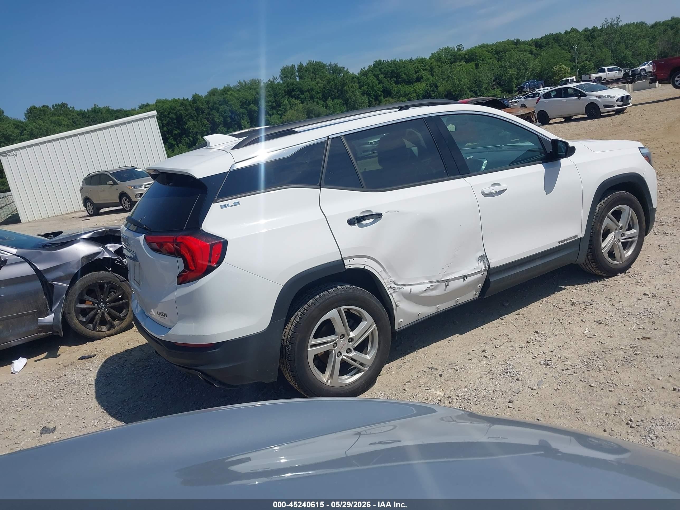 2018 Gmc Terrain Sle White vin: 3GKALMEX4JL141672