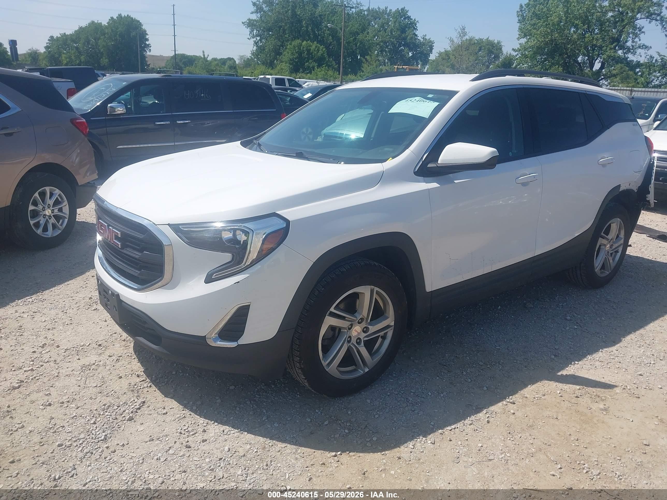 2018 Gmc Terrain Sle White vin: 3GKALMEX4JL141672