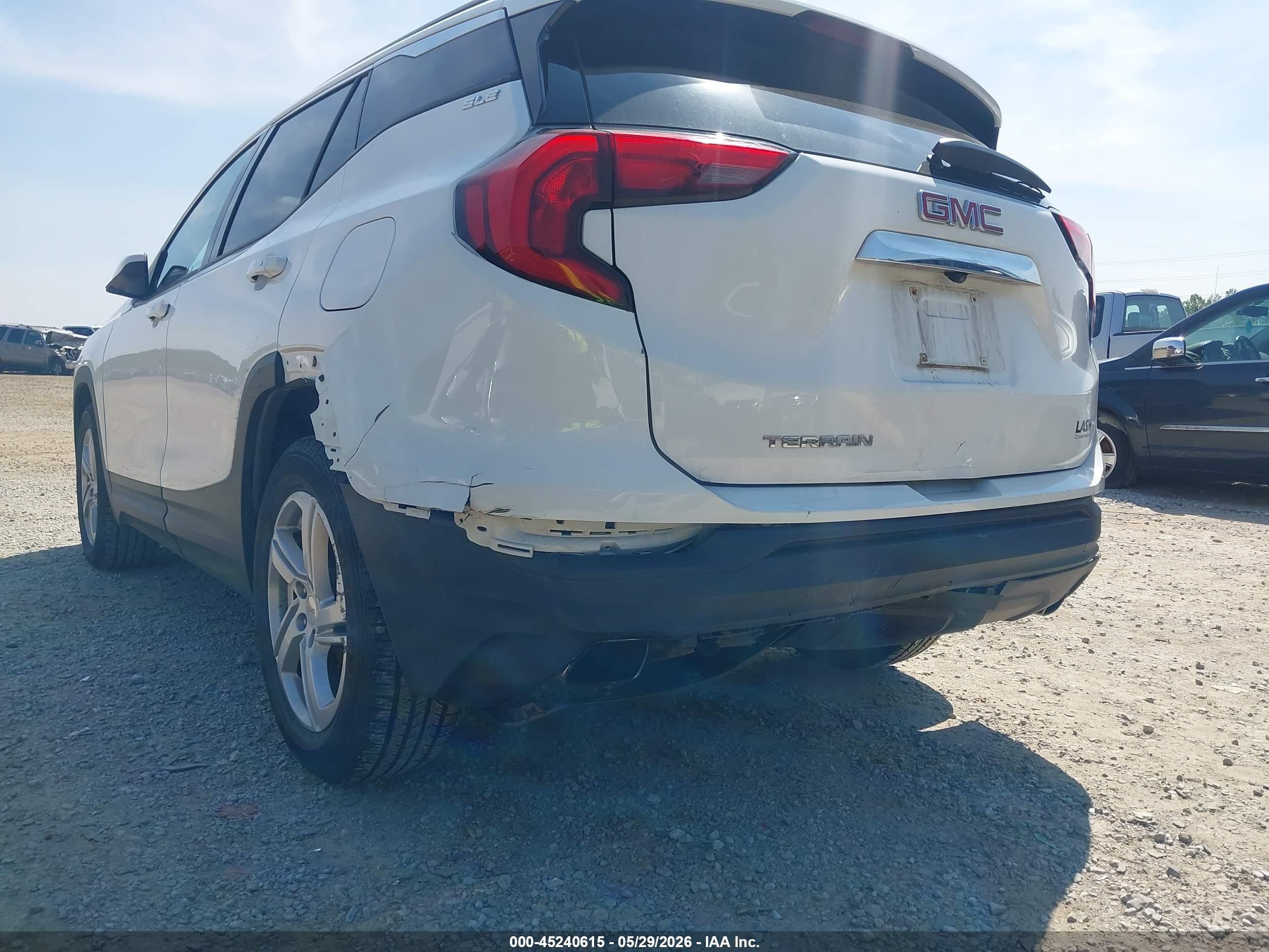 2018 Gmc Terrain Sle White vin: 3GKALMEX4JL141672
