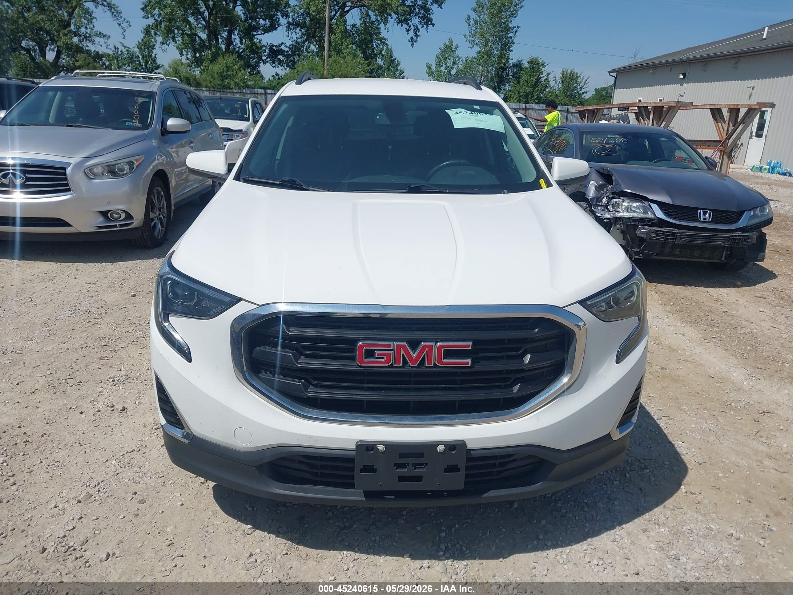 2018 Gmc Terrain Sle White vin: 3GKALMEX4JL141672
