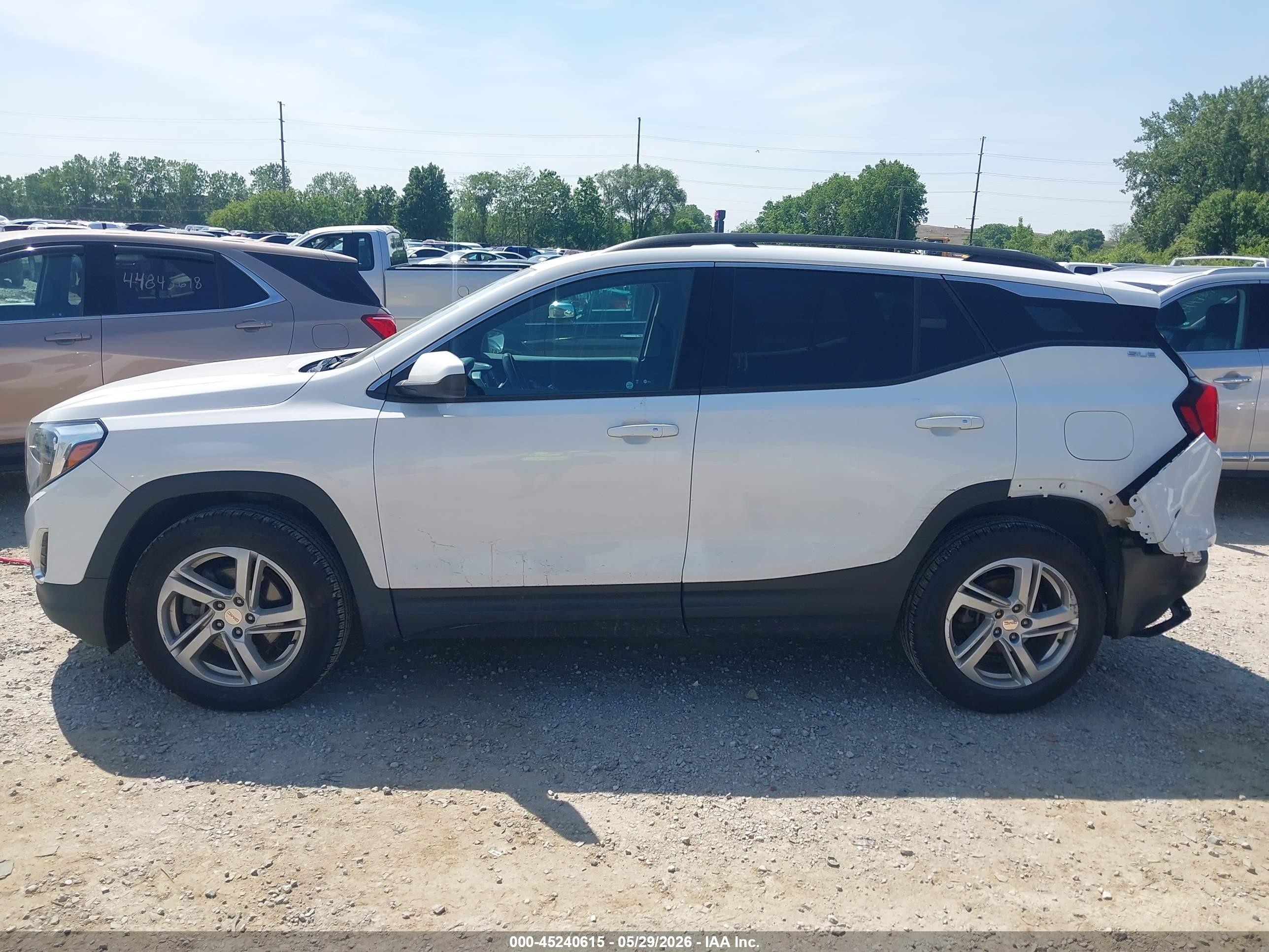 2018 Gmc Terrain Sle White vin: 3GKALMEX4JL141672