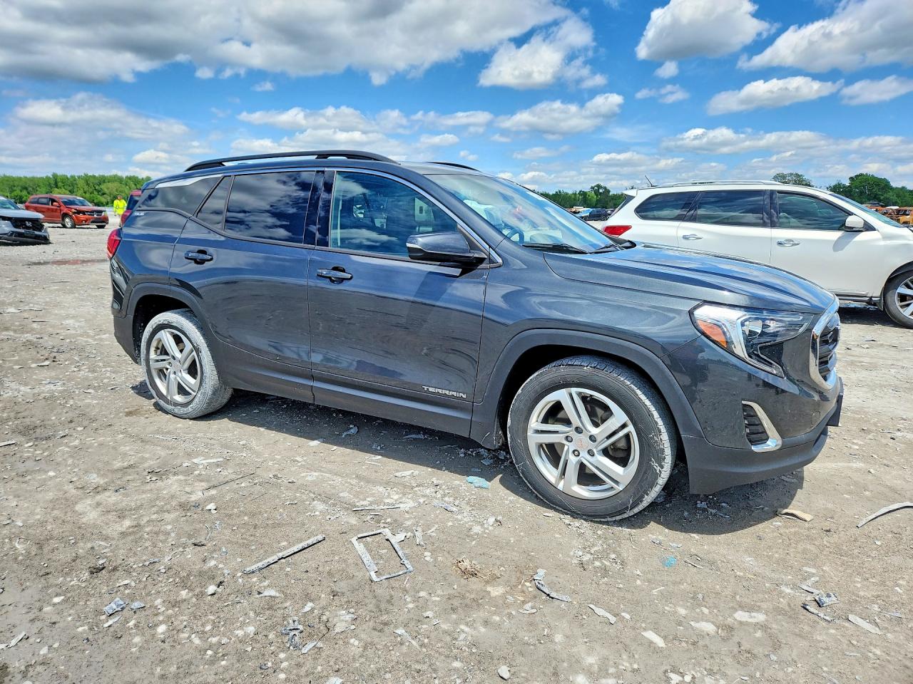 2018 Gmc Terrain Sle Gray vin: 3GKALMEX6JL131516