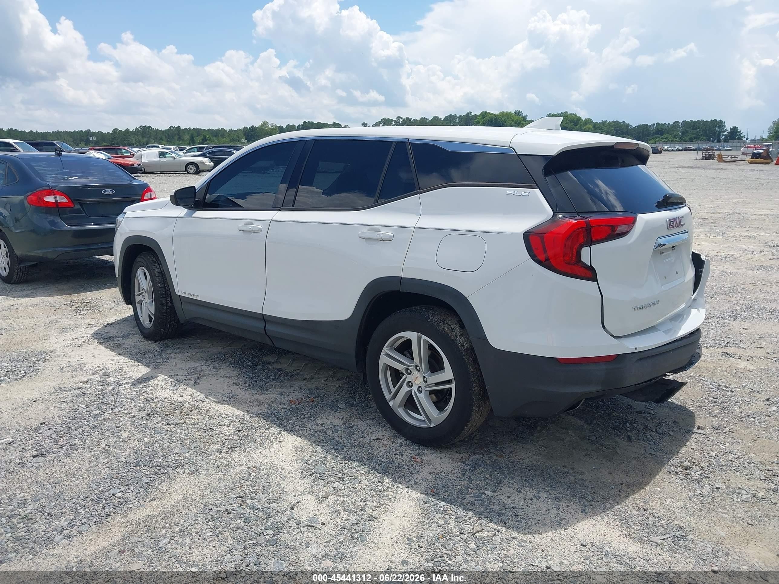 2018 Gmc Terrain Sle White vin: 3GKALMEX8JL126589