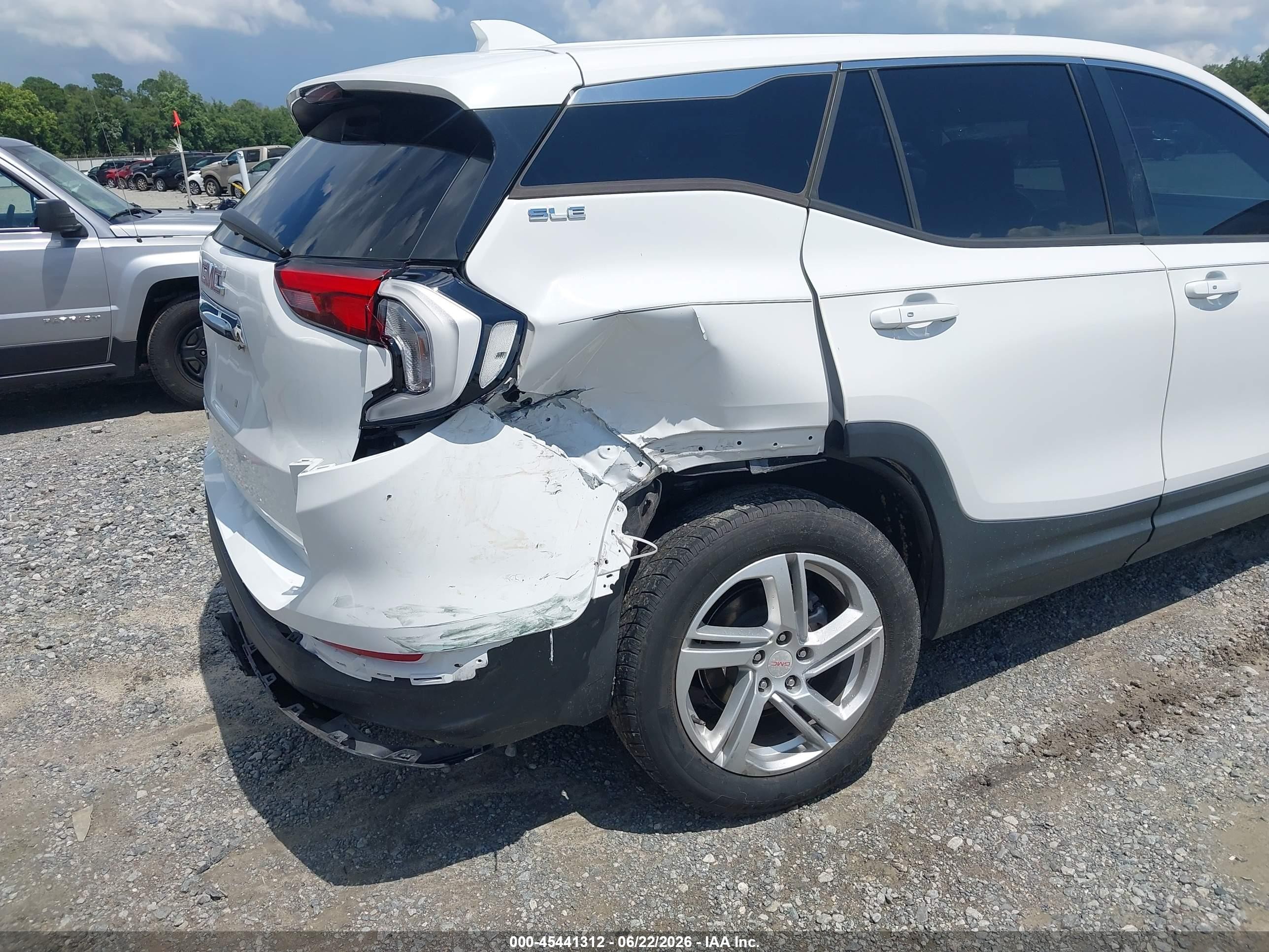 2018 Gmc Terrain Sle White vin: 3GKALMEX8JL126589