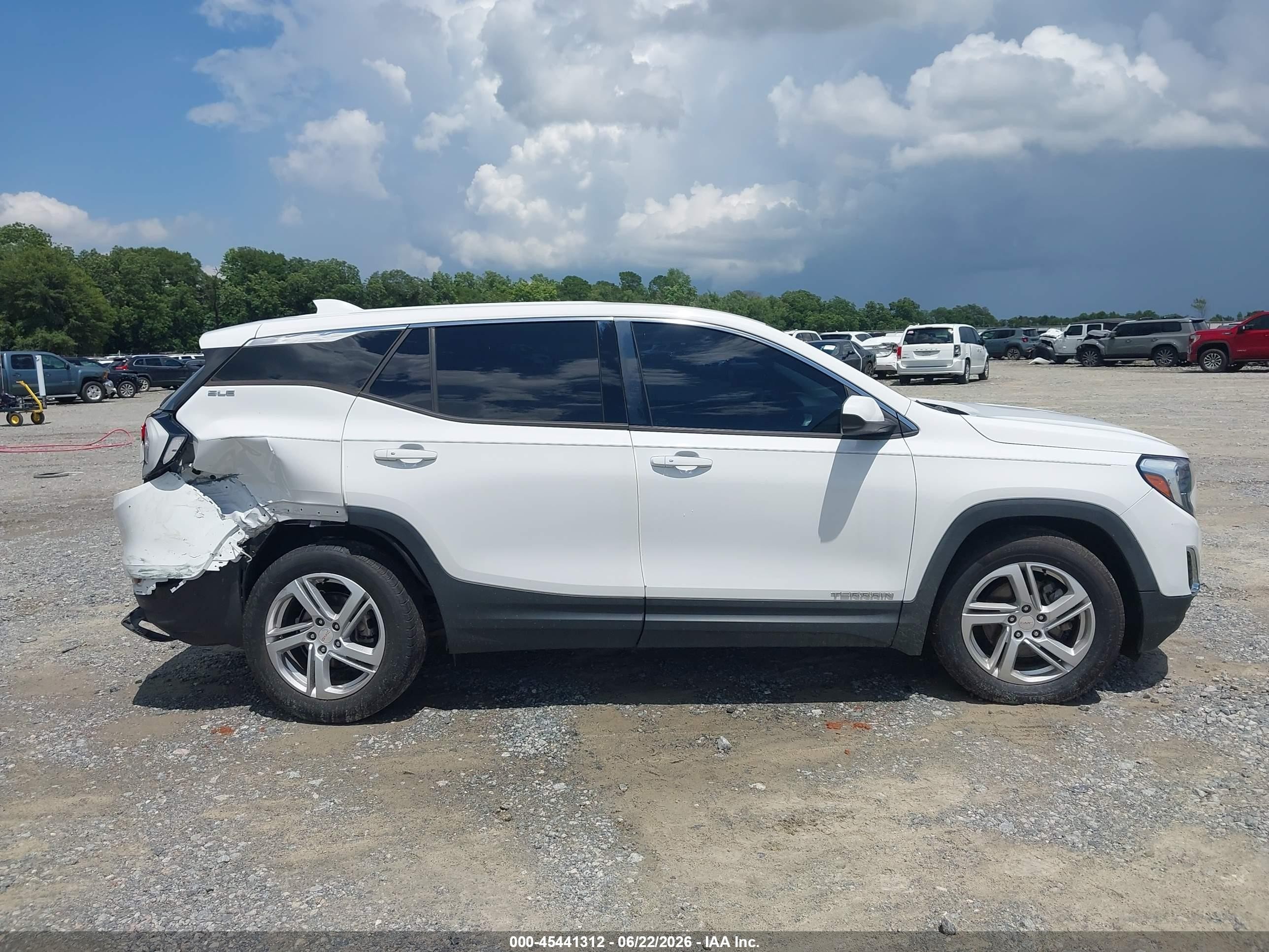 2018 Gmc Terrain Sle White vin: 3GKALMEX8JL126589