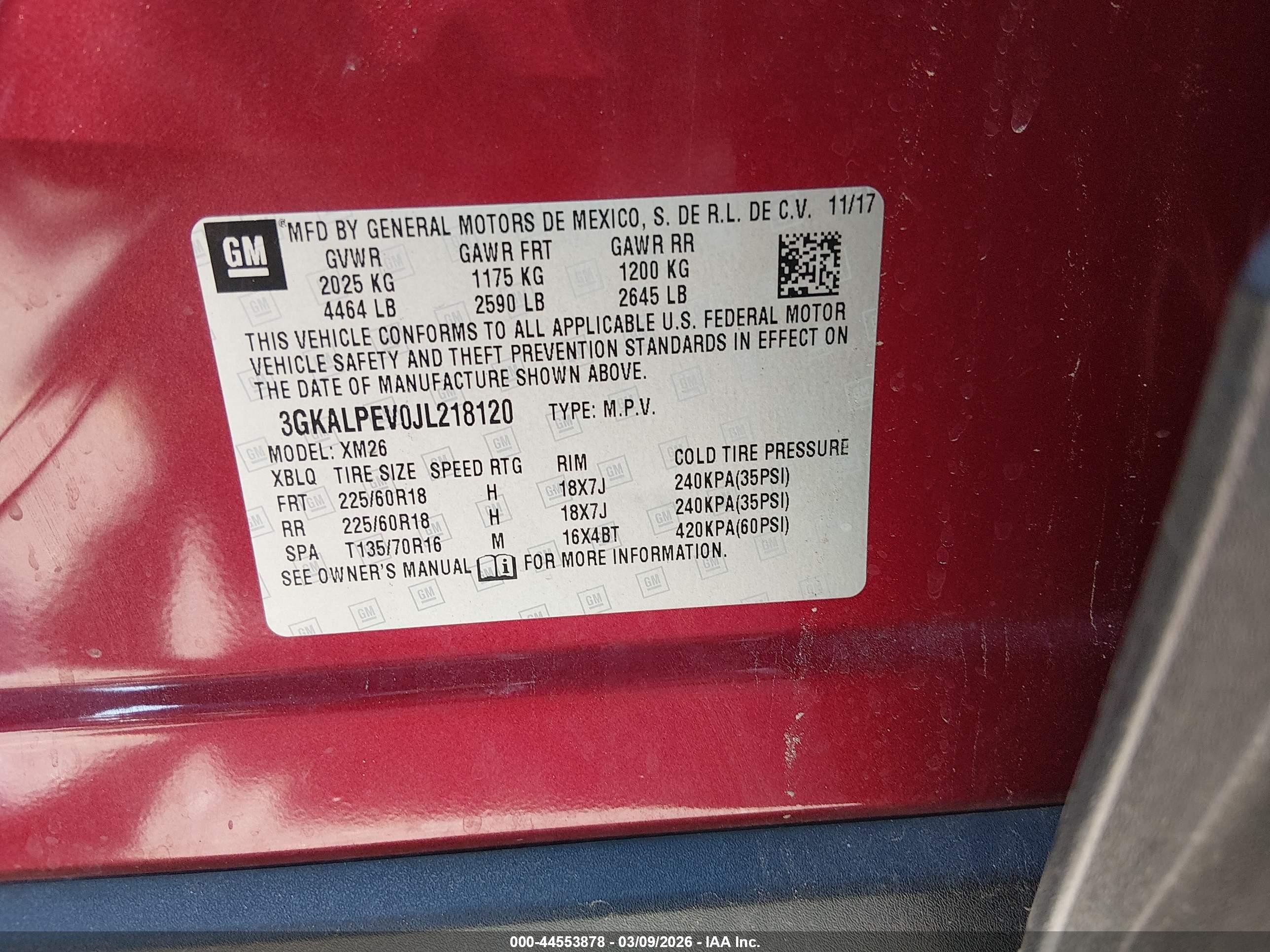 2018 Gmc Terrain Slt Red vin: 3GKALPEV0JL218120