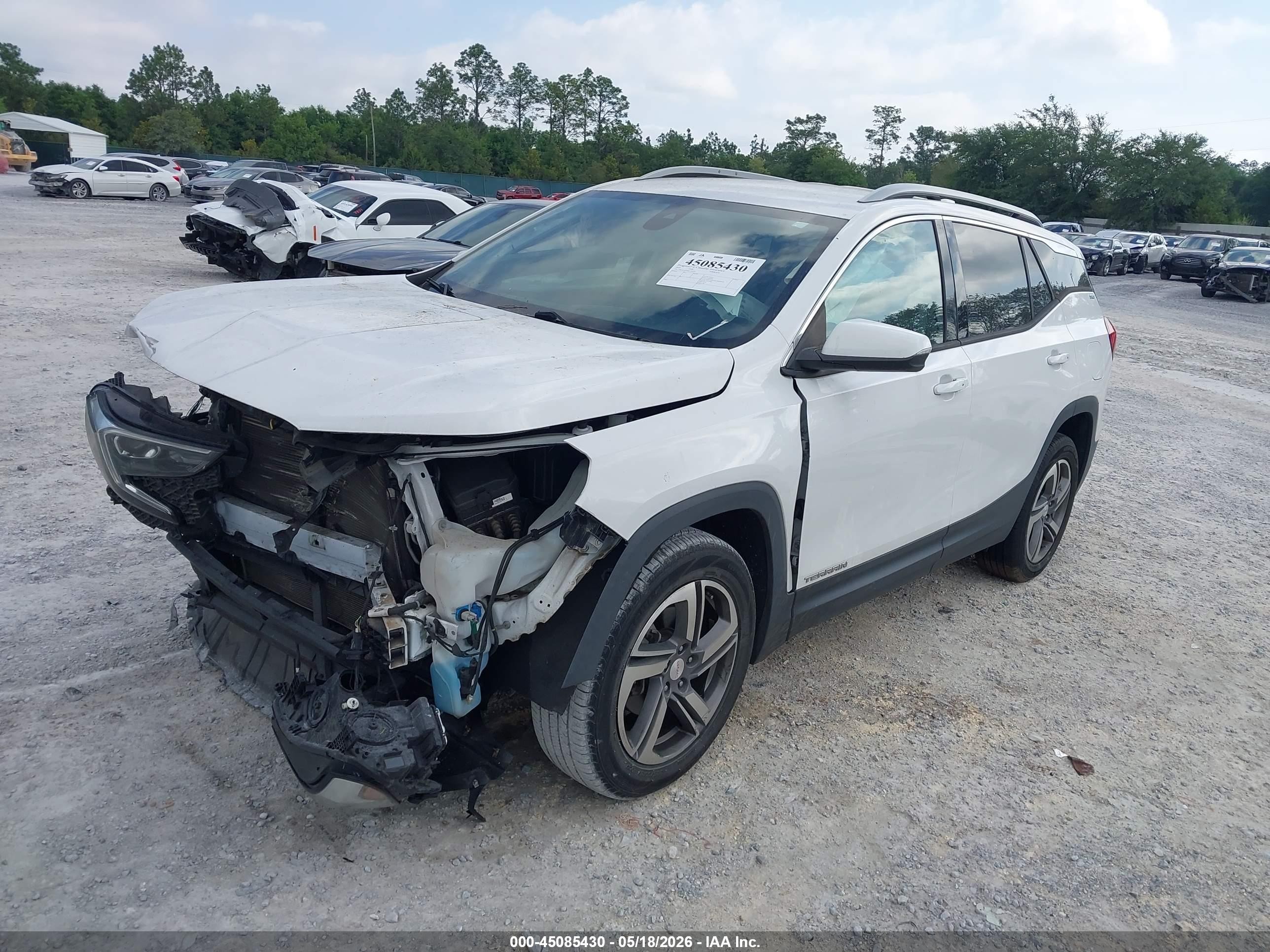 2019 Gmc Terrain Slt White vin: 3GKALPEV0KL236294