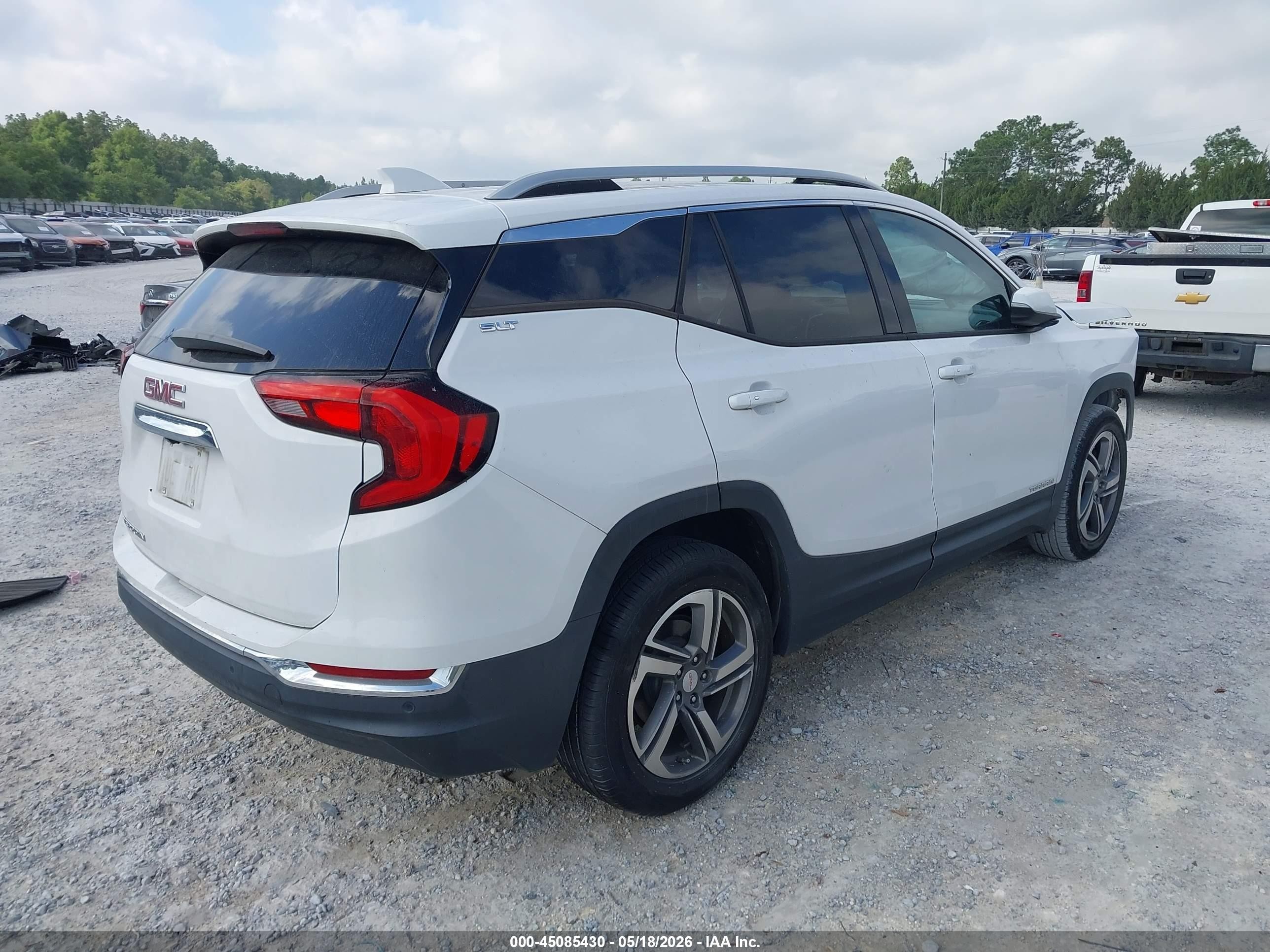 2019 Gmc Terrain Slt White vin: 3GKALPEV0KL236294