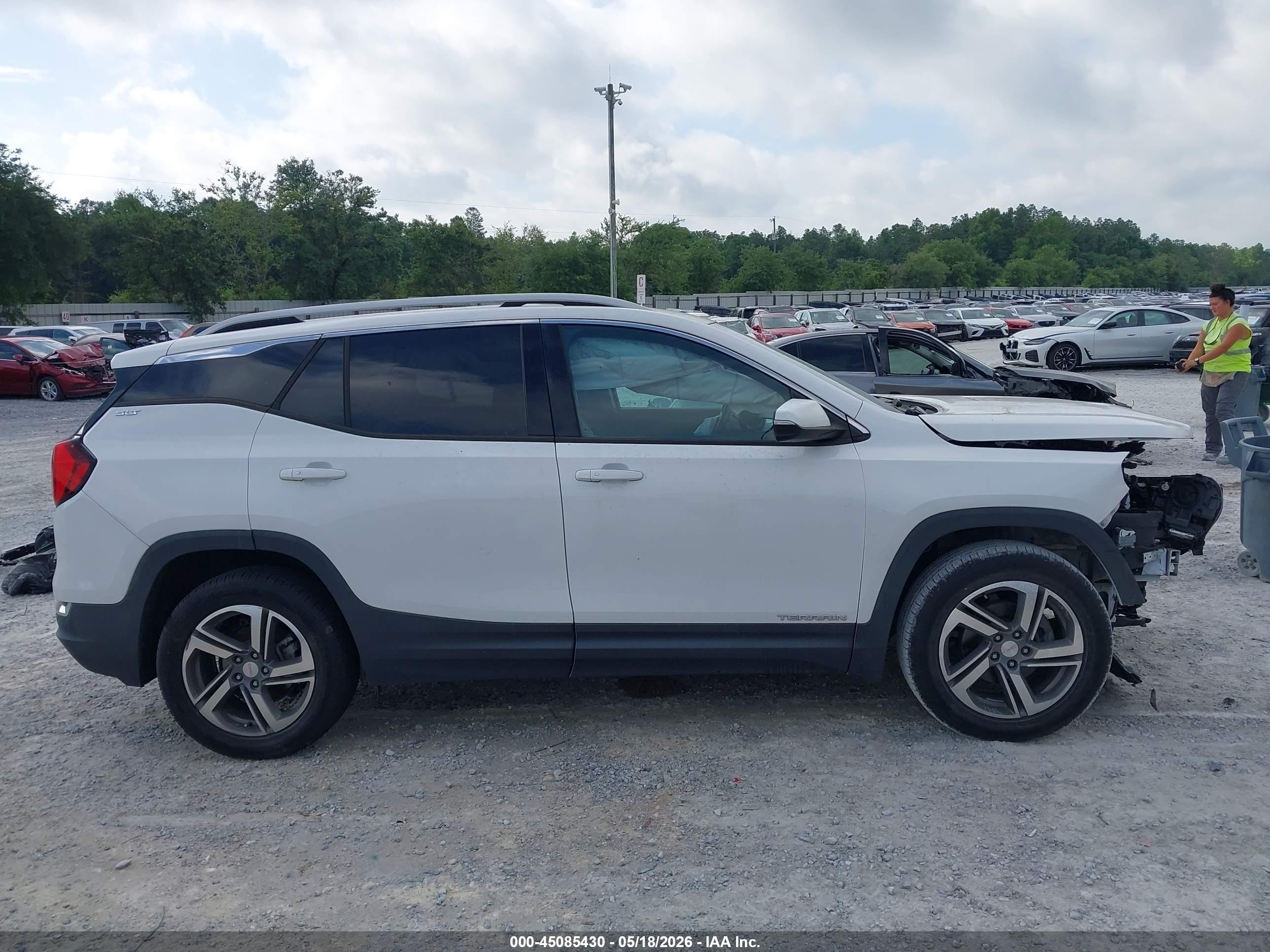 2019 Gmc Terrain Slt White vin: 3GKALPEV0KL236294