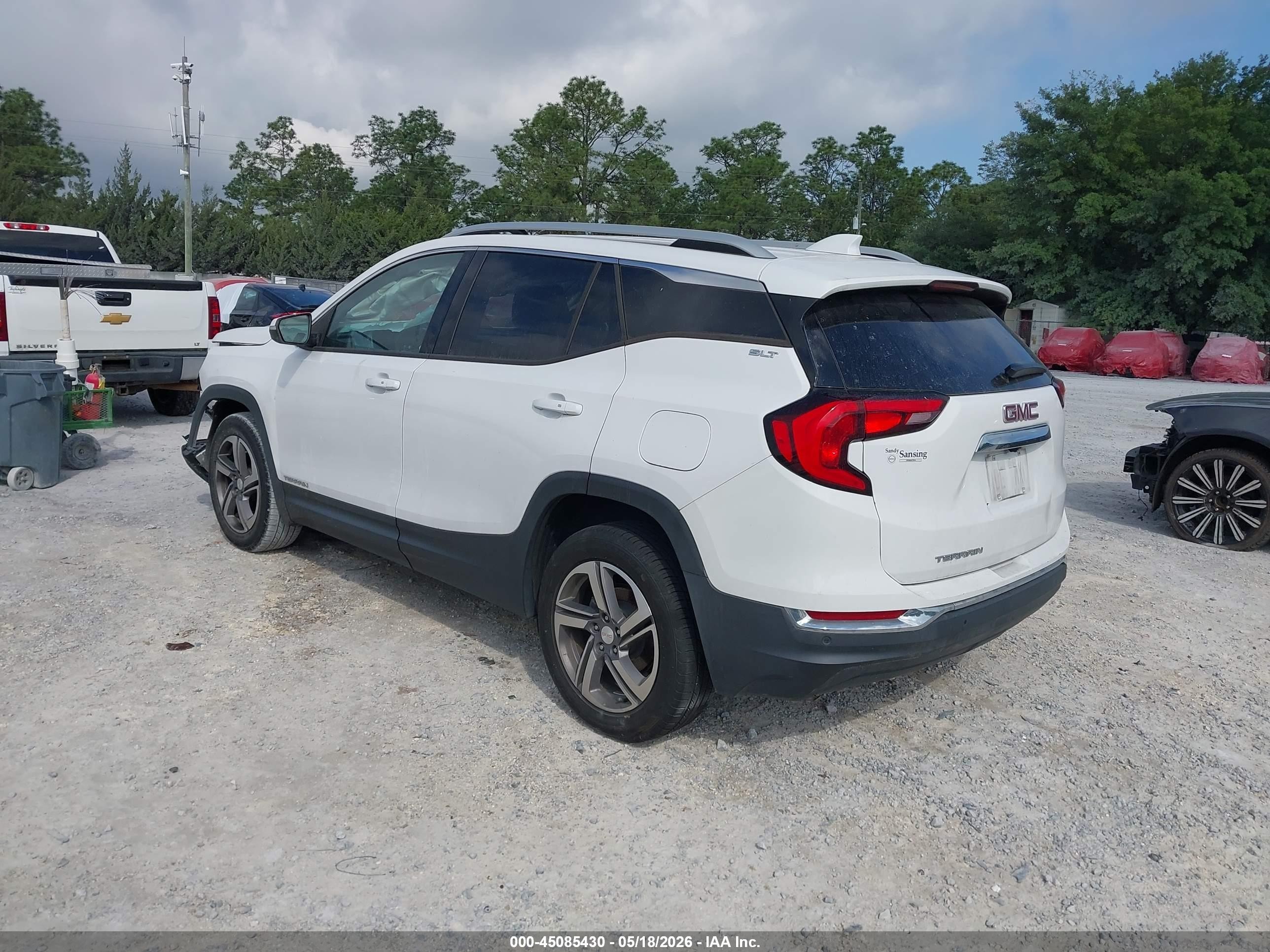 2019 Gmc Terrain Slt White vin: 3GKALPEV0KL236294