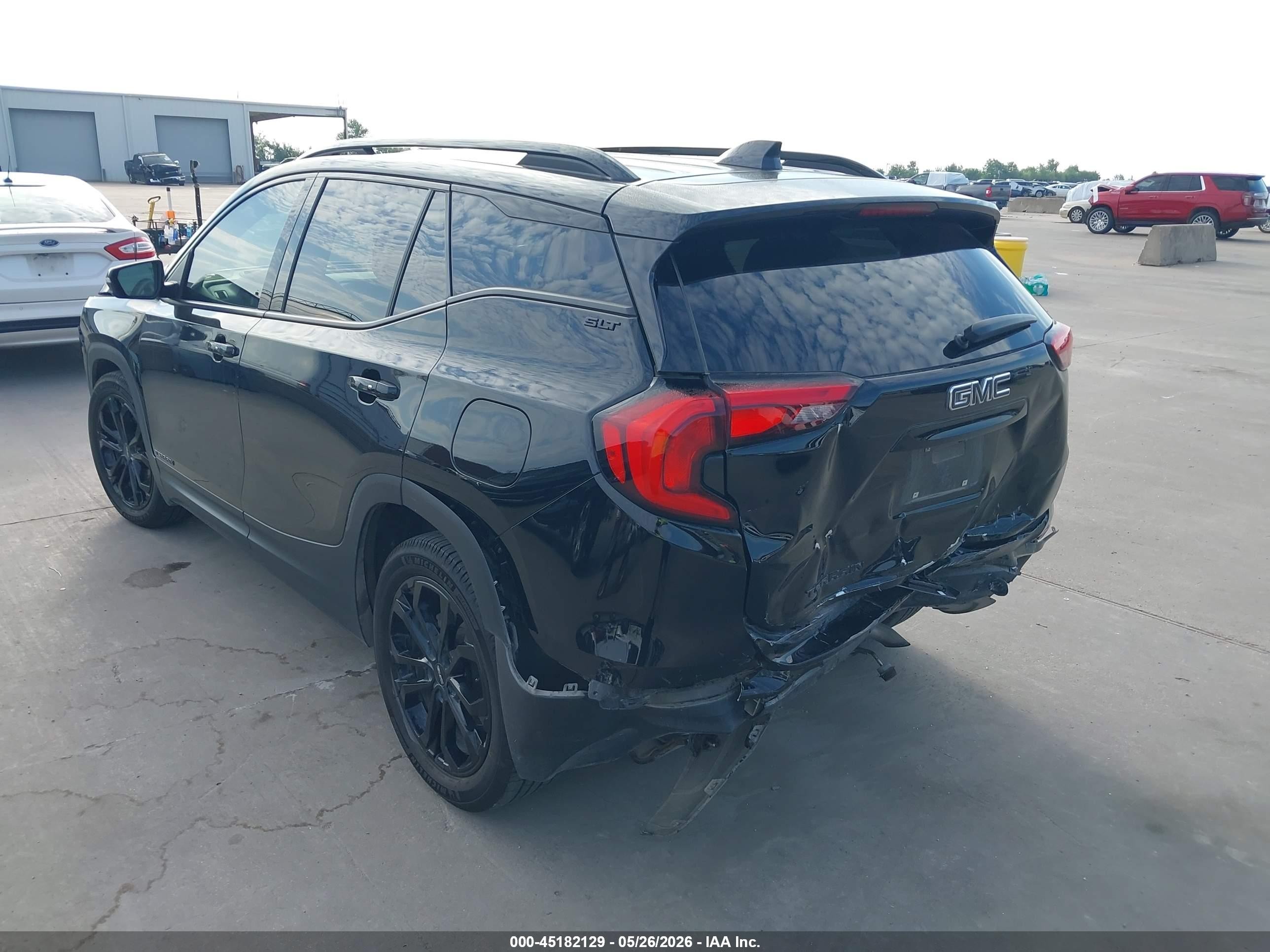 2020 Gmc Terrain Fwd Slt Black vin: 3GKALPEV1LL258452