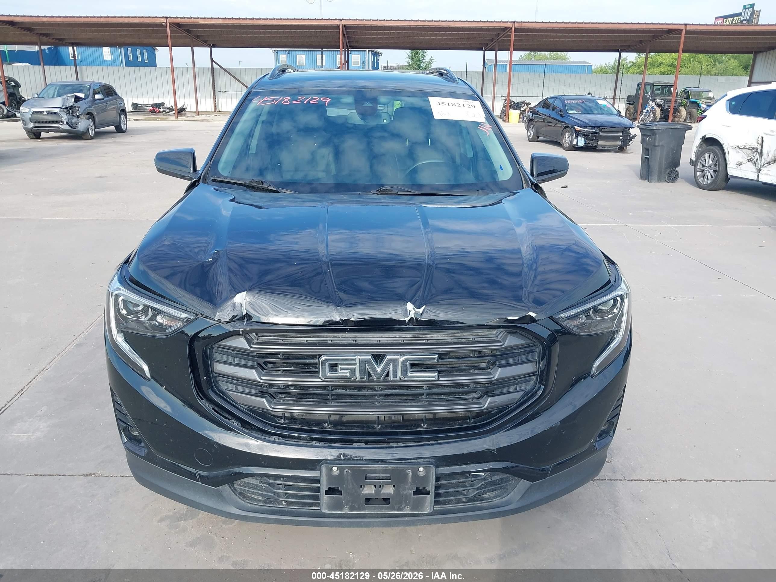 2020 Gmc Terrain Fwd Slt Black vin: 3GKALPEV1LL258452