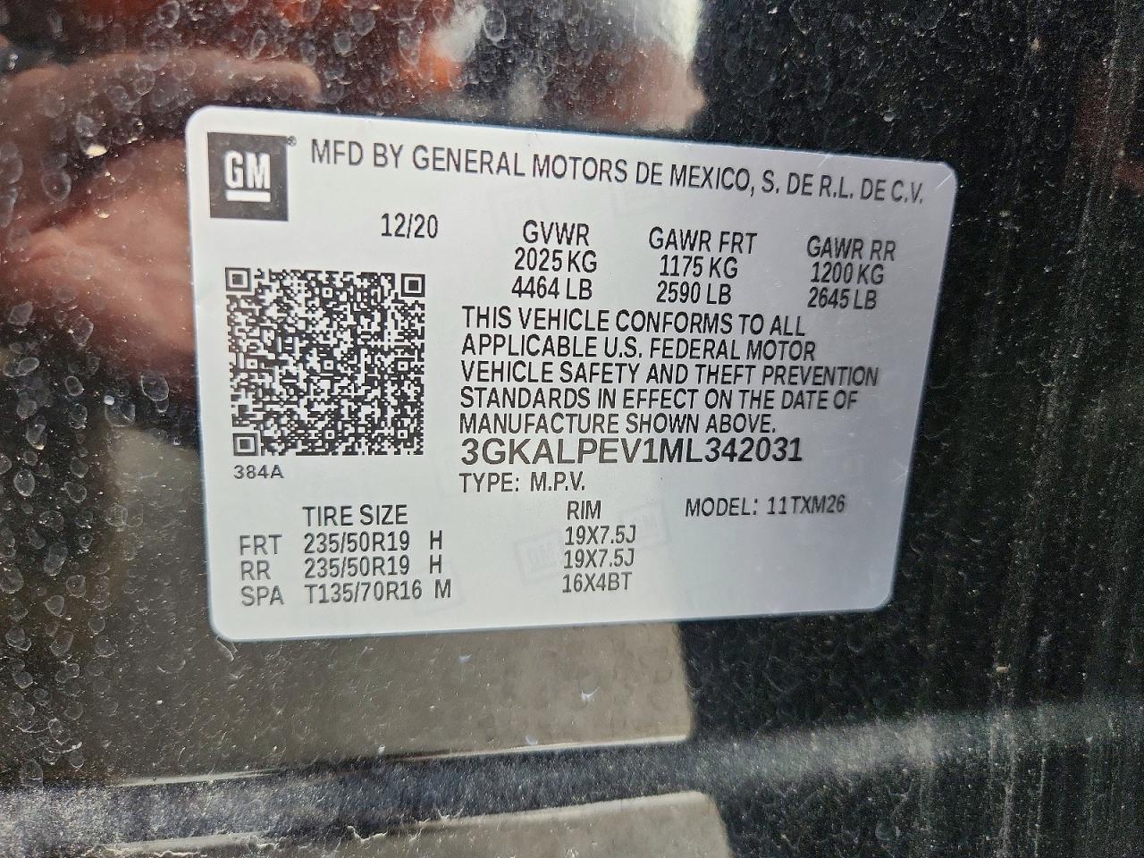 2021 Gmc Terrain Slt Черный vin: 3GKALPEV1ML342031