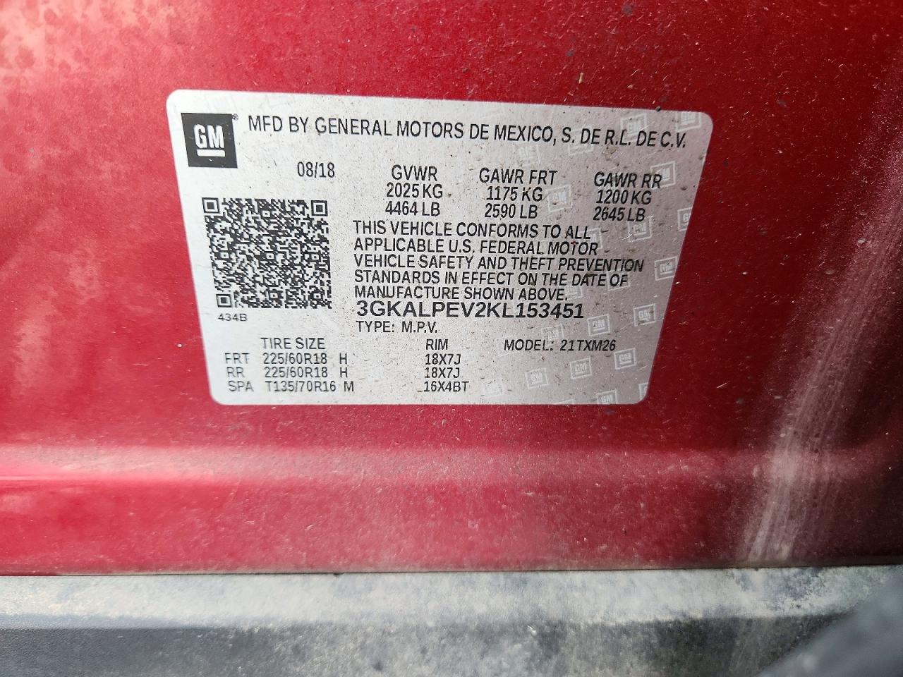 2019 Gmc Terrain Slt Burgundy vin: 3GKALPEV2KL153451