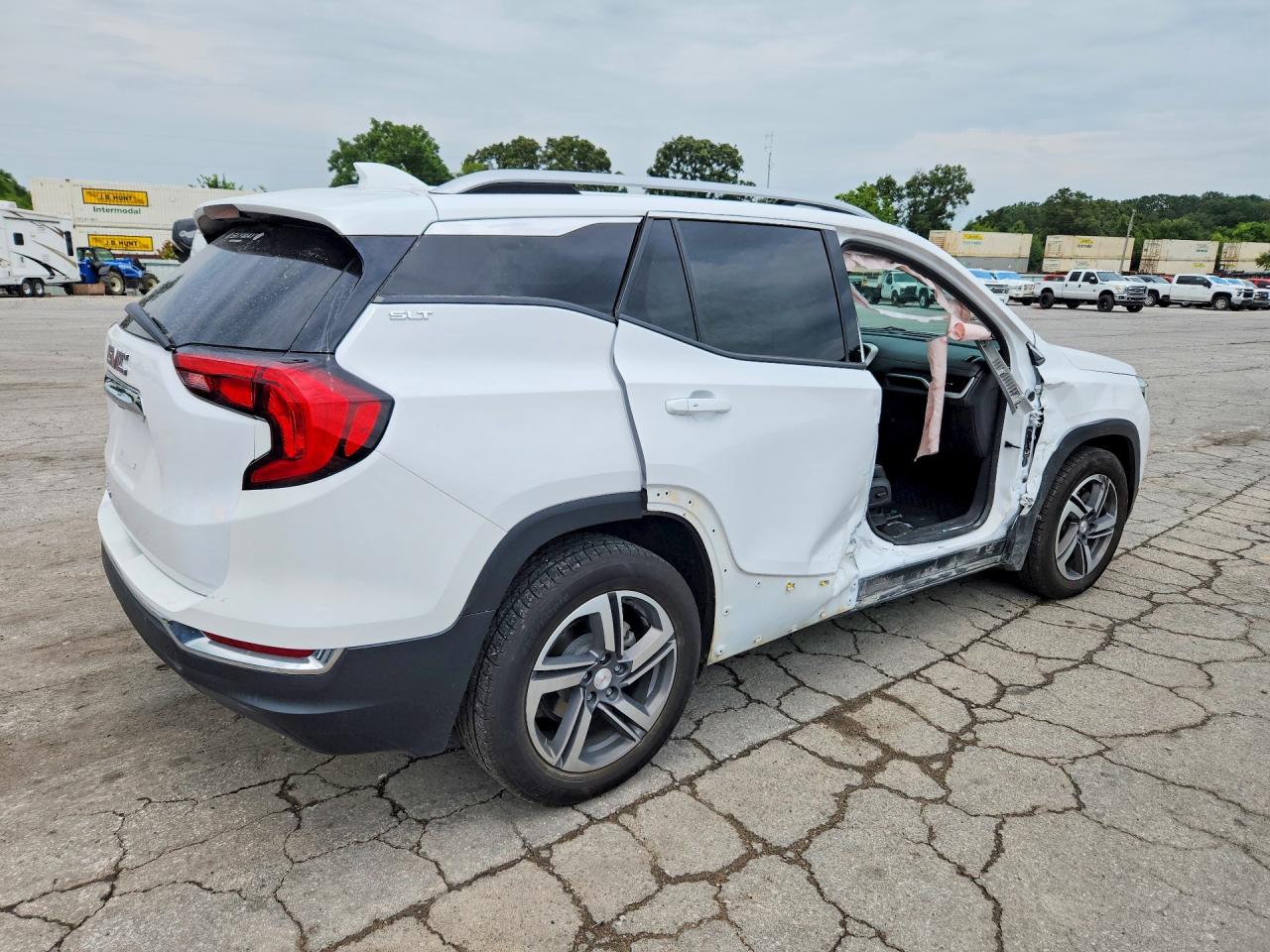 2019 Gmc Terrain Slt Серебряный vin: 3GKALPEV3KL301204