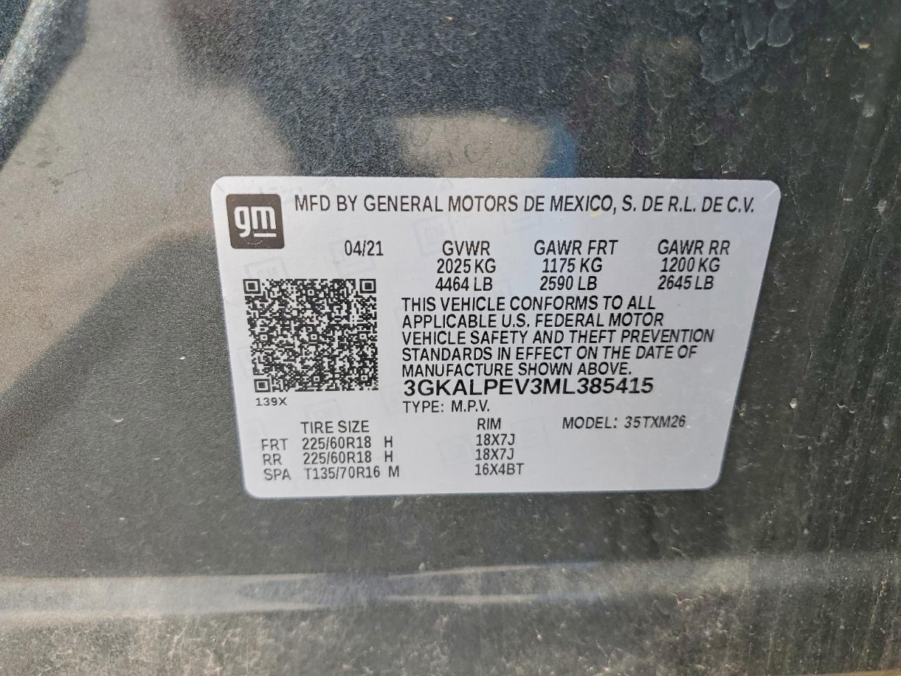2021 Gmc Terrain Slt Black vin: 3GKALPEV3ML385415