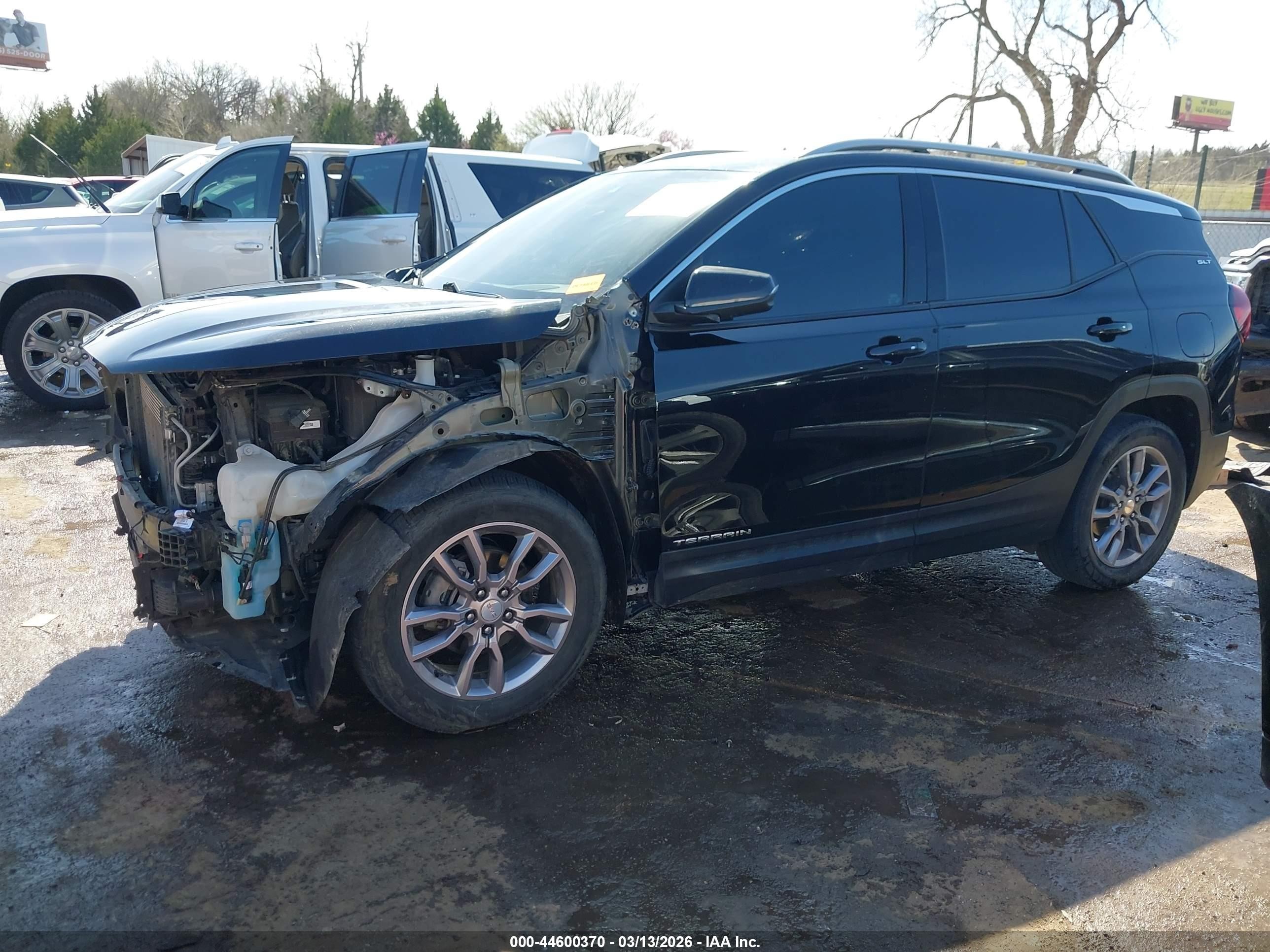 2022 Gmc Terrain Fwd Slt Черный vin: 3GKALPEV3NL105672