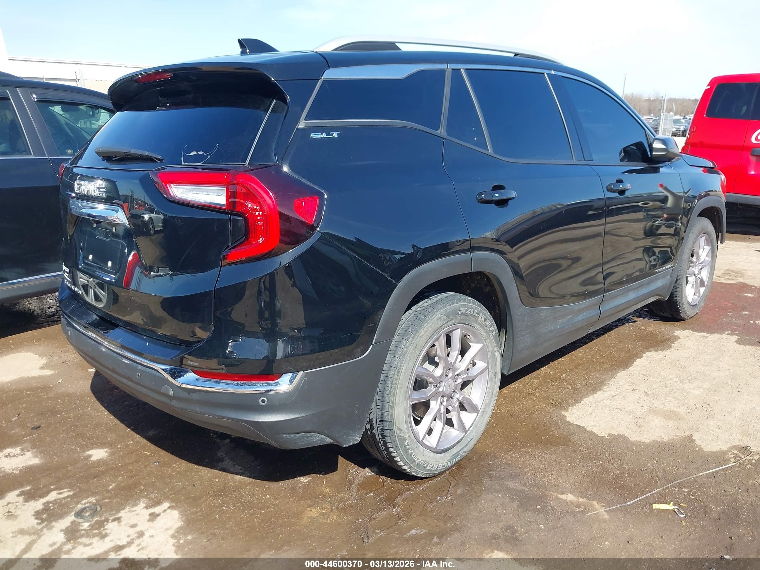 2022 Gmc Terrain Fwd Slt Черный vin: 3GKALPEV3NL105672