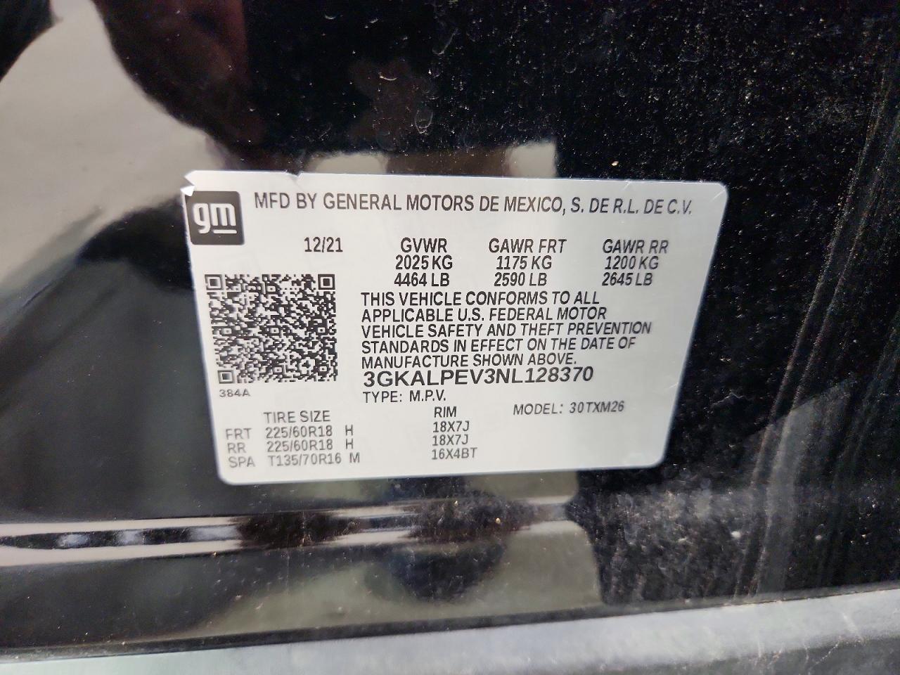 2022 Gmc Terrain Slt Black vin: 3GKALPEV3NL128370