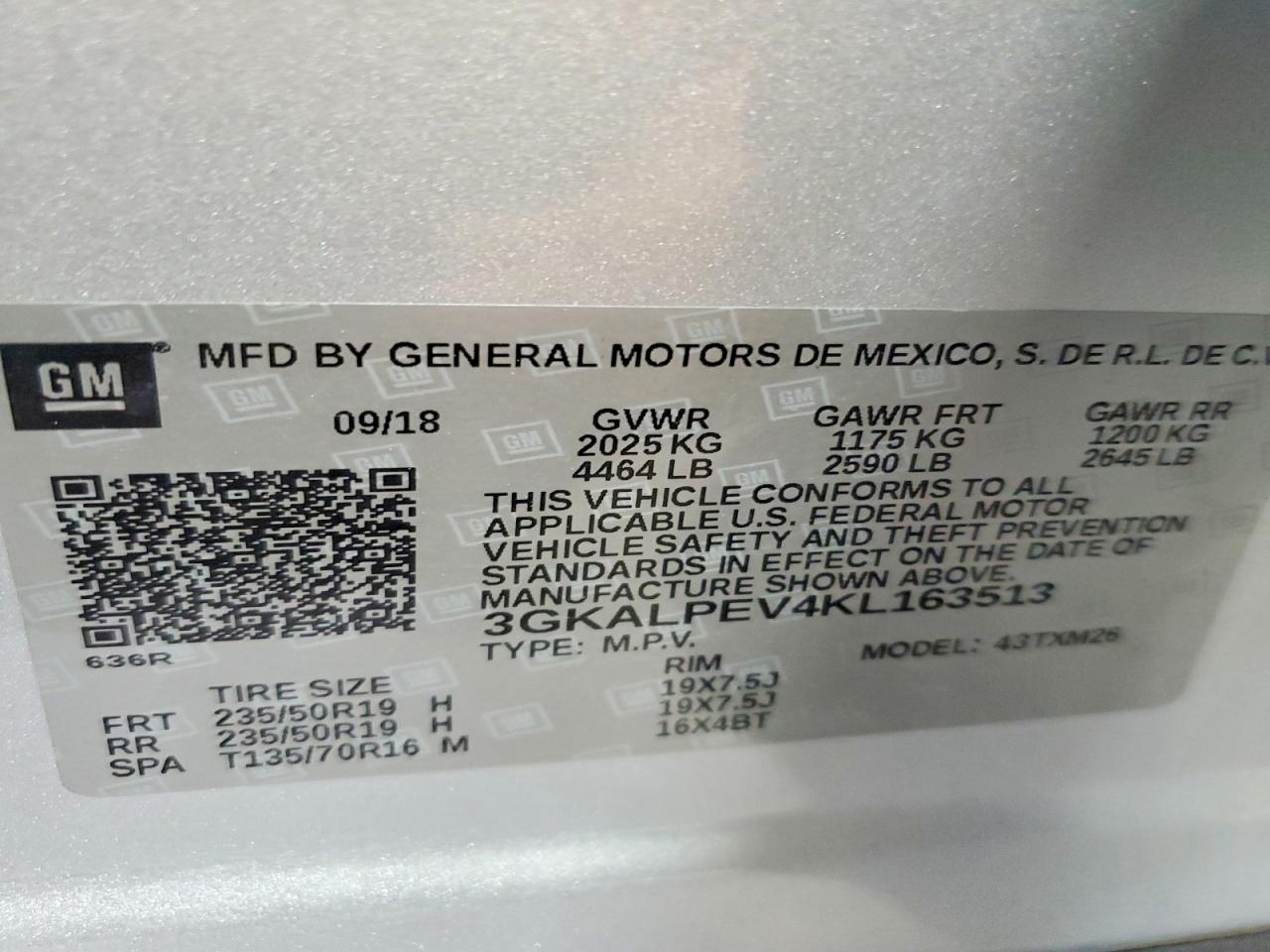 2019 Gmc Terrain Slt Серый vin: 3GKALPEV4KL163513