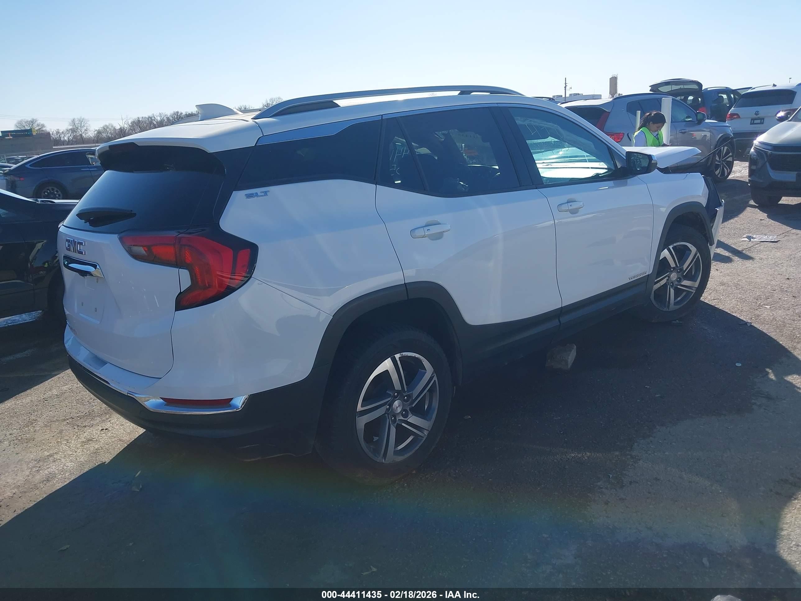 2019 Gmc Terrain Slt White vin: 3GKALPEV4KL233236