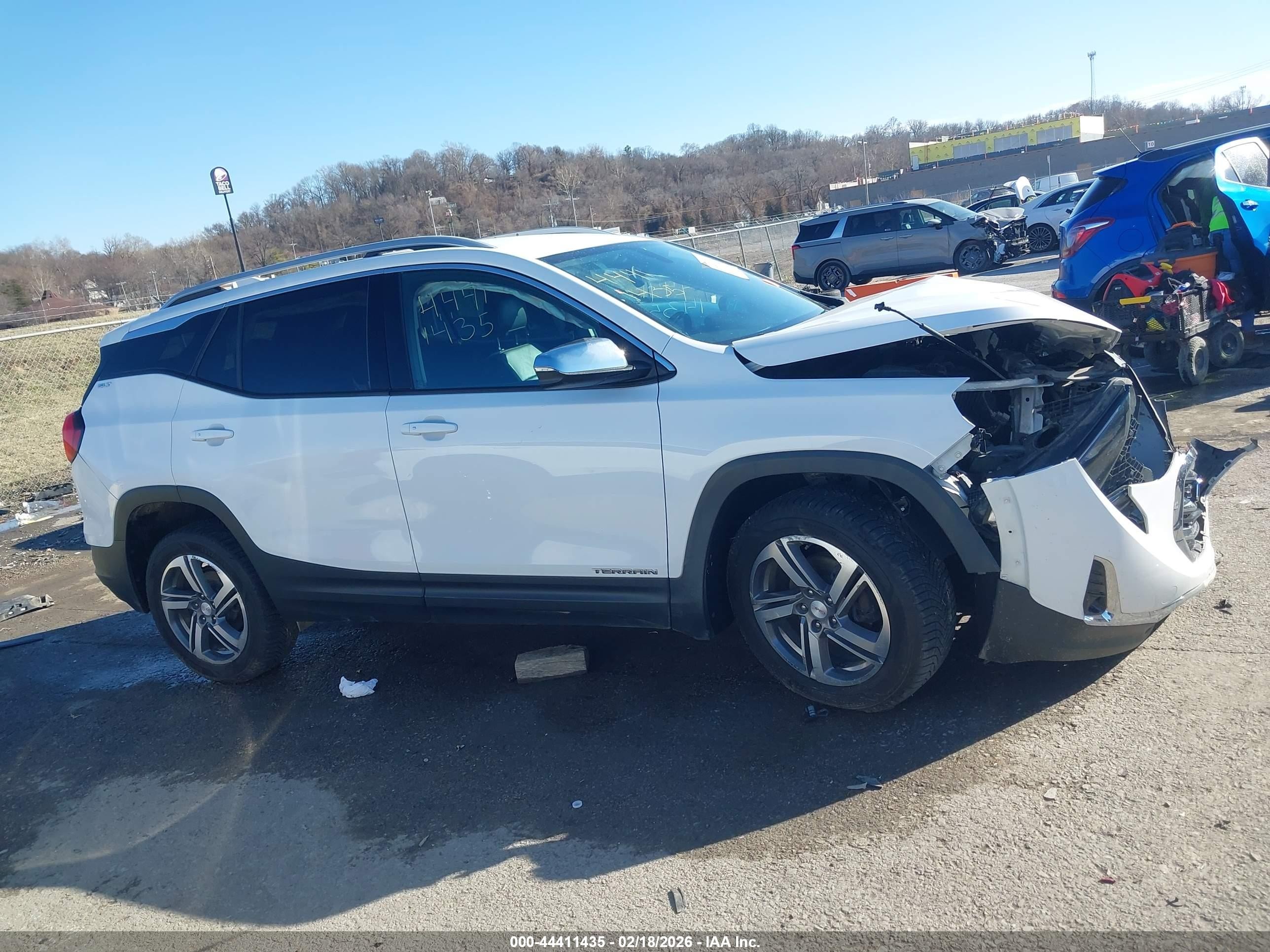2019 Gmc Terrain Slt White vin: 3GKALPEV4KL233236