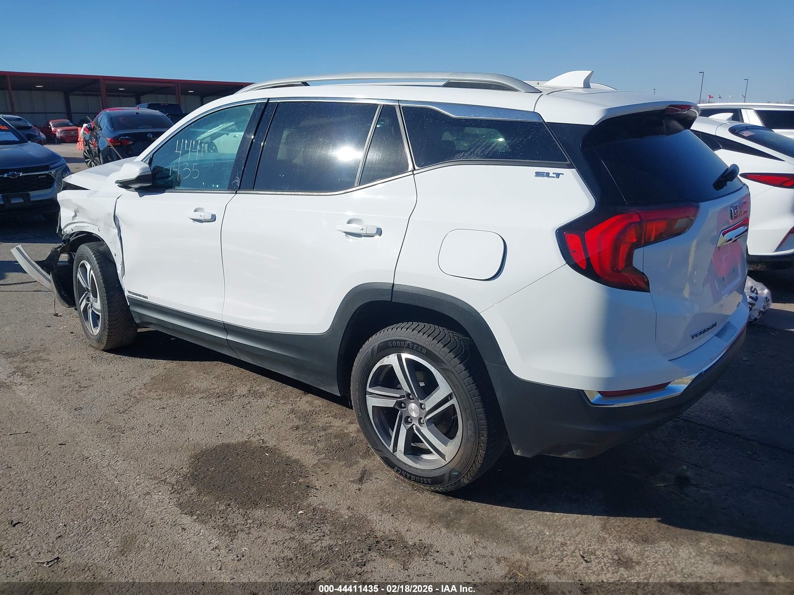 2019 Gmc Terrain Slt White vin: 3GKALPEV4KL233236