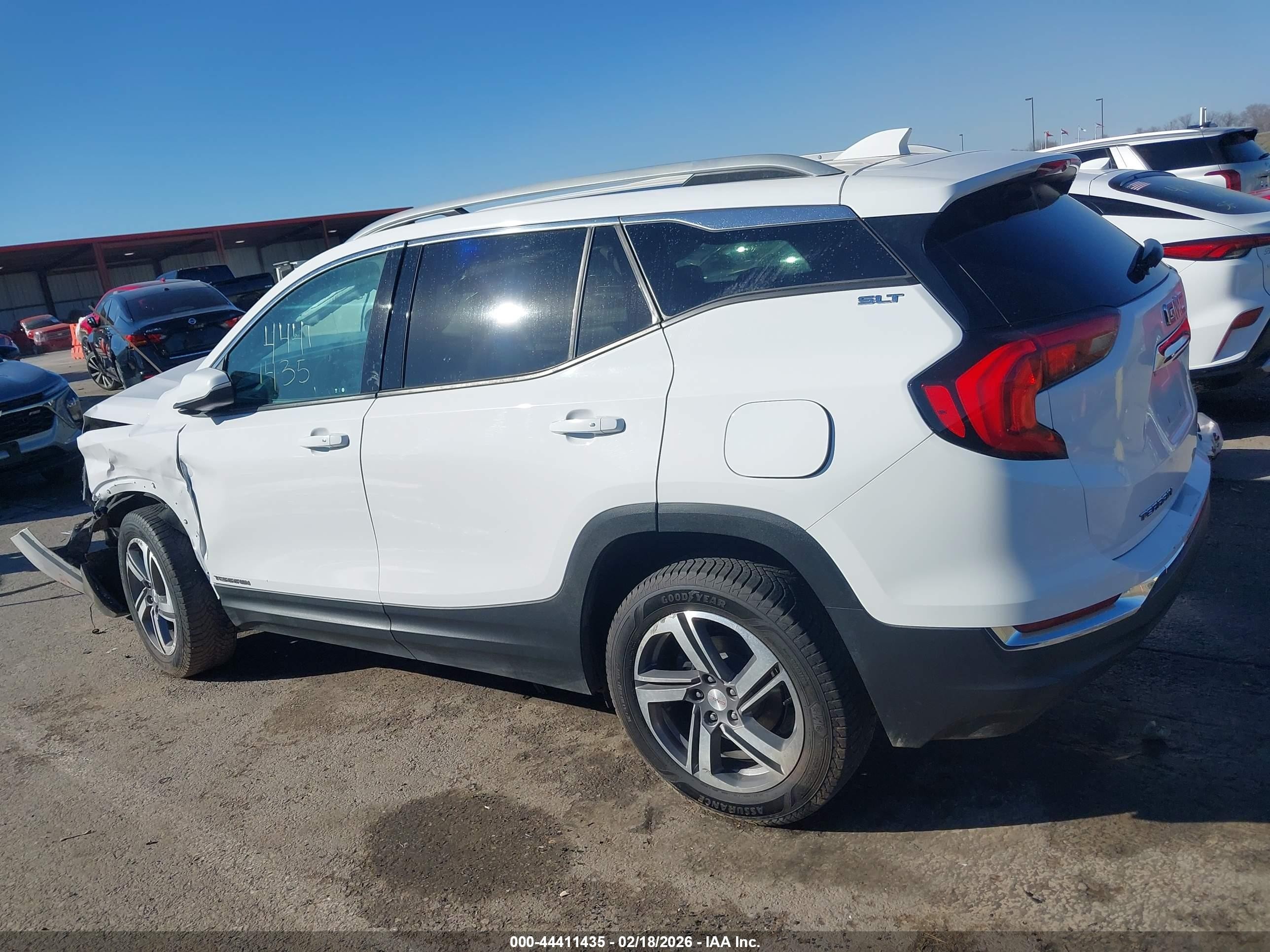 2019 Gmc Terrain Slt White vin: 3GKALPEV4KL233236