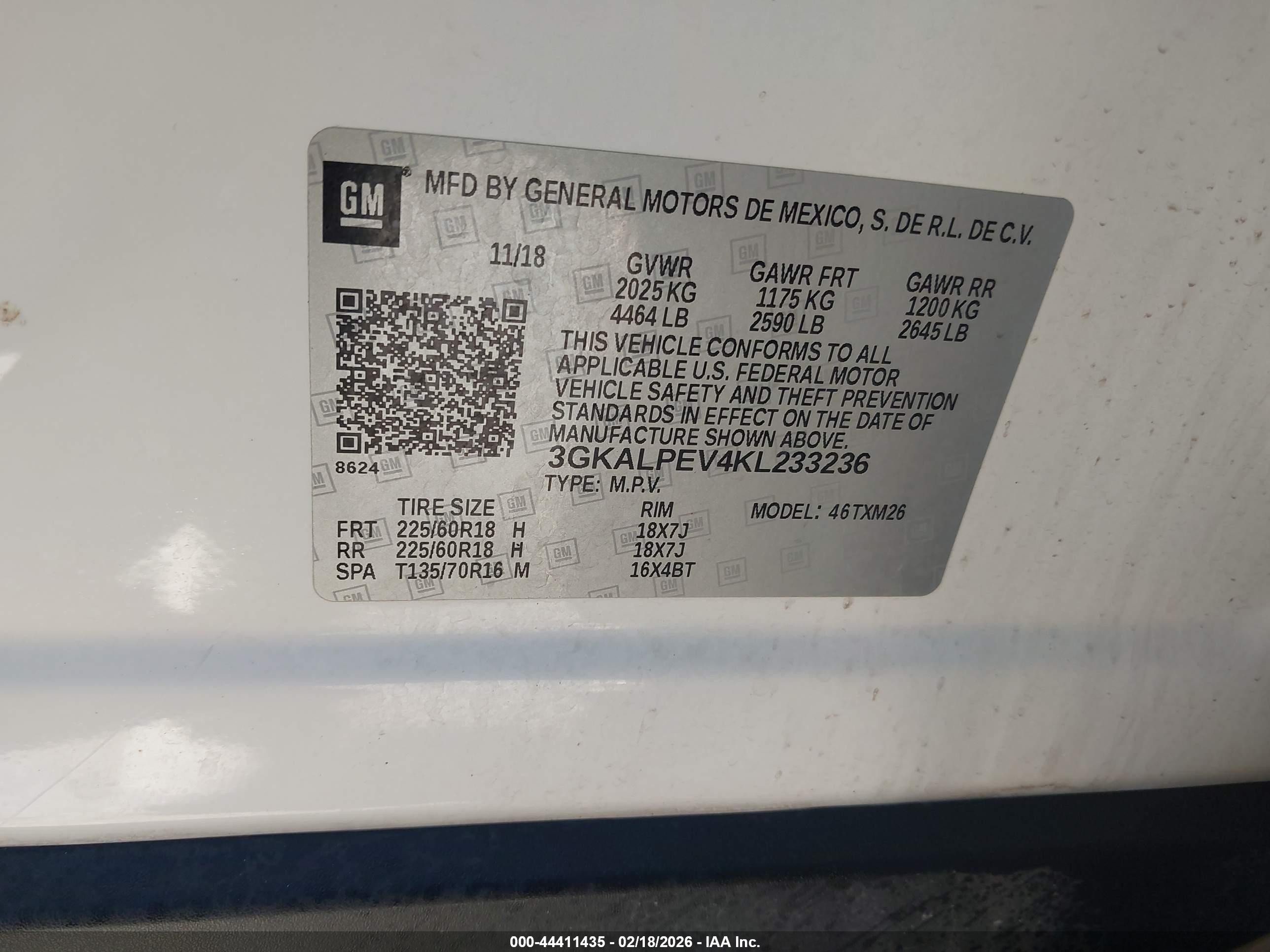 2019 Gmc Terrain Slt White vin: 3GKALPEV4KL233236