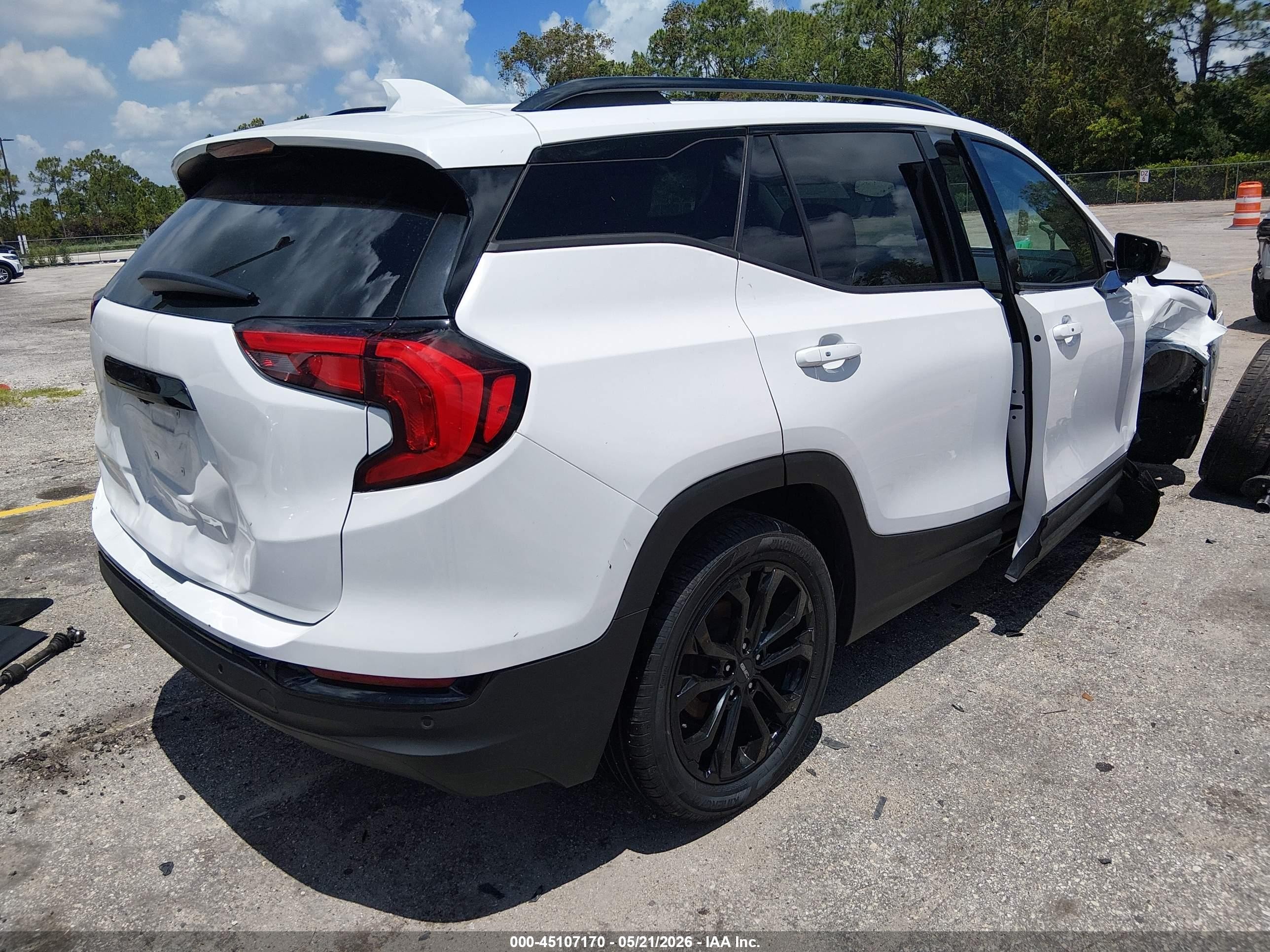 2019 Gmc Terrain Slt White vin: 3GKALPEV4KL270707