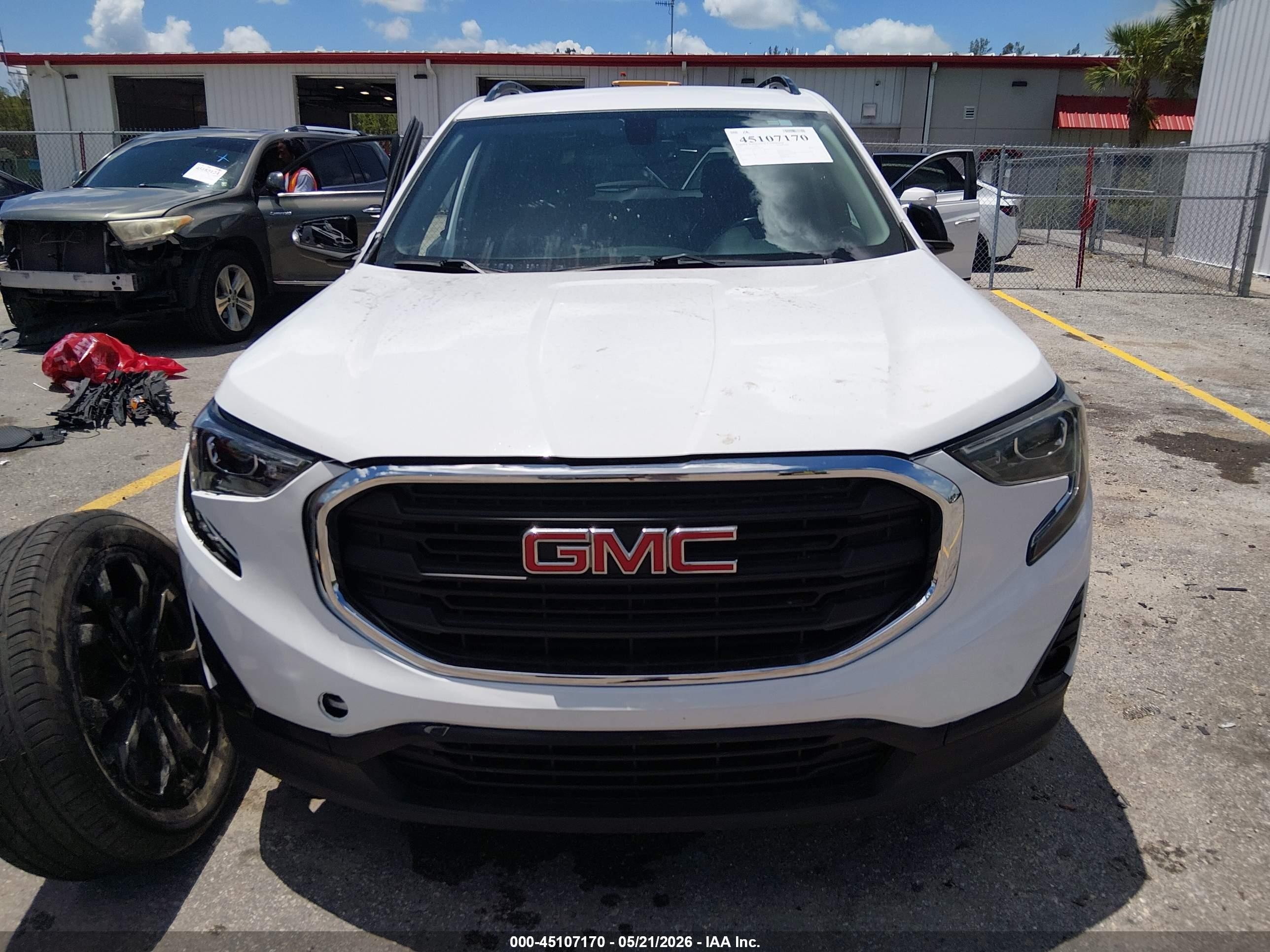 2019 Gmc Terrain Slt White vin: 3GKALPEV4KL270707