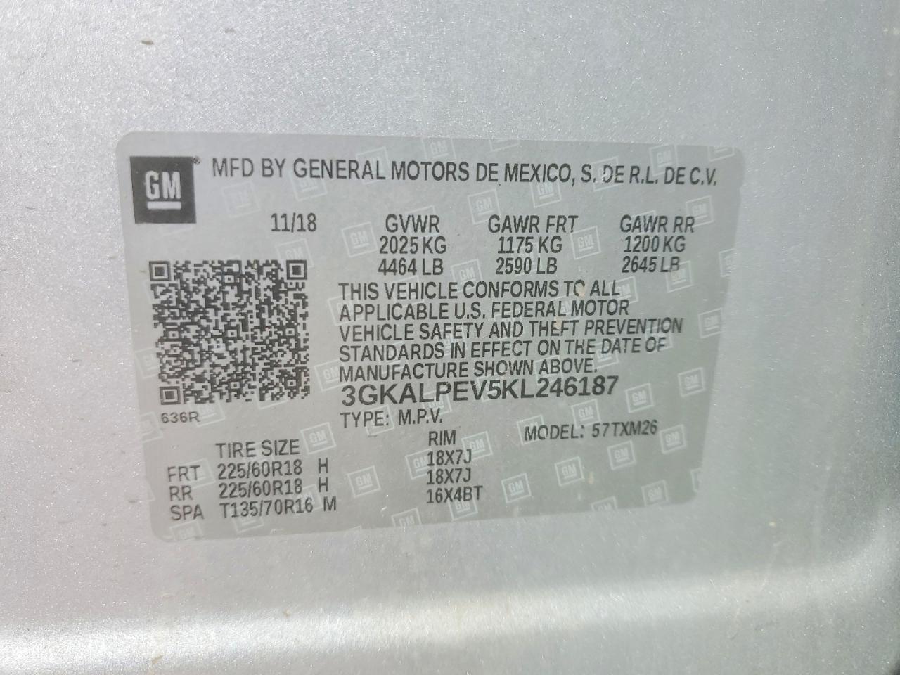 2019 Gmc Terrain Slt Silver vin: 3GKALPEV5KL246187
