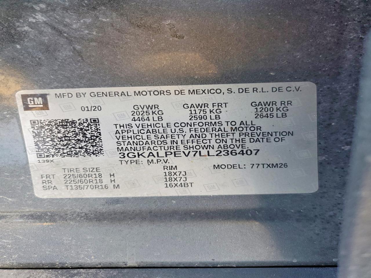 2020 Gmc Terrain Slt Серый vin: 3GKALPEV7LL236407