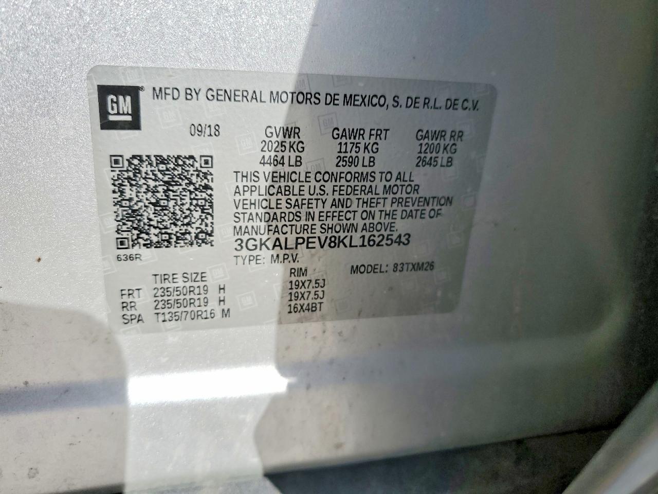 2019 Gmc Terrain Slt Silver vin: 3GKALPEV8KL162543