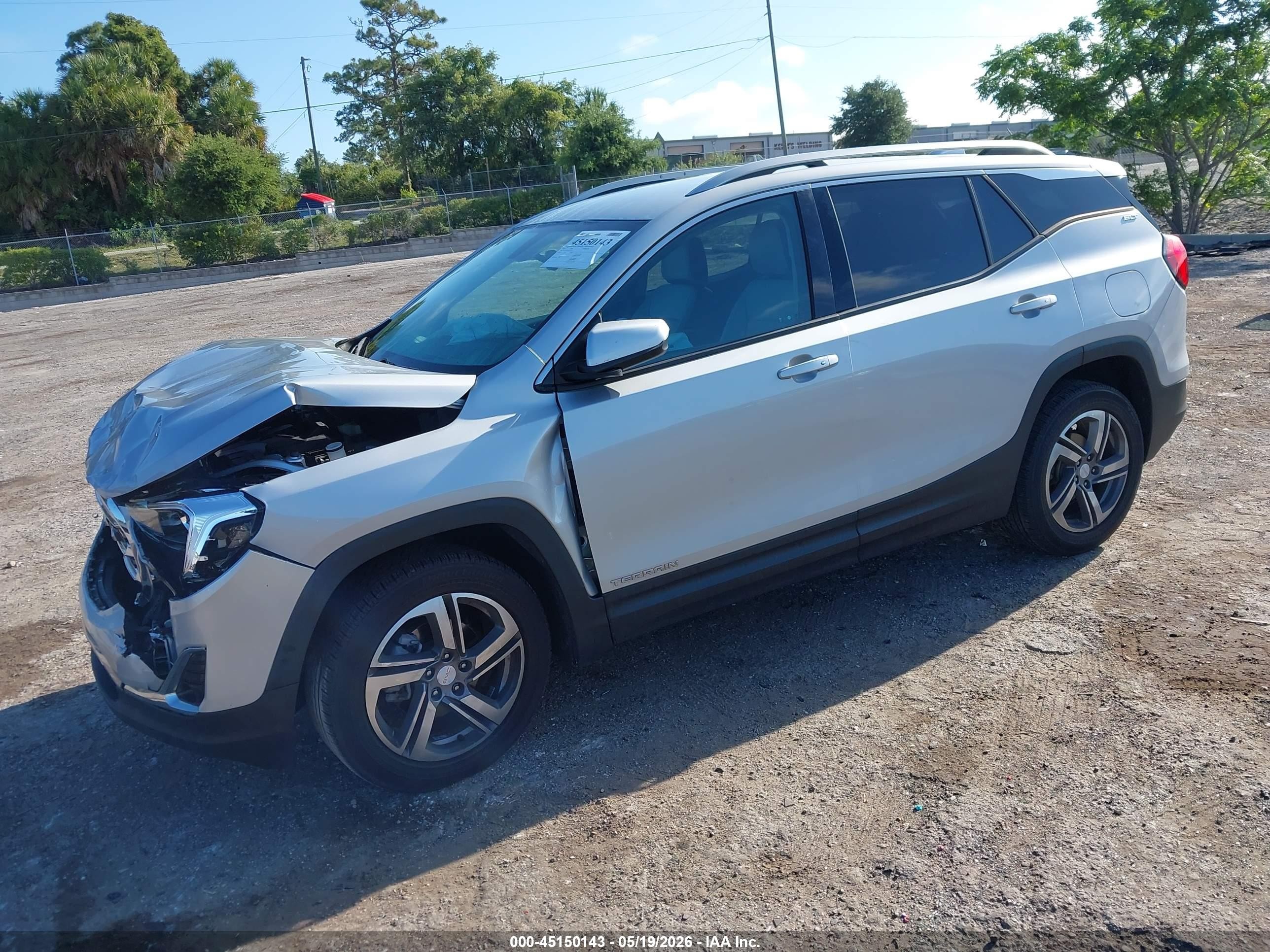 2019 Gmc Terrain Slt Silver vin: 3GKALPEV8KL178127