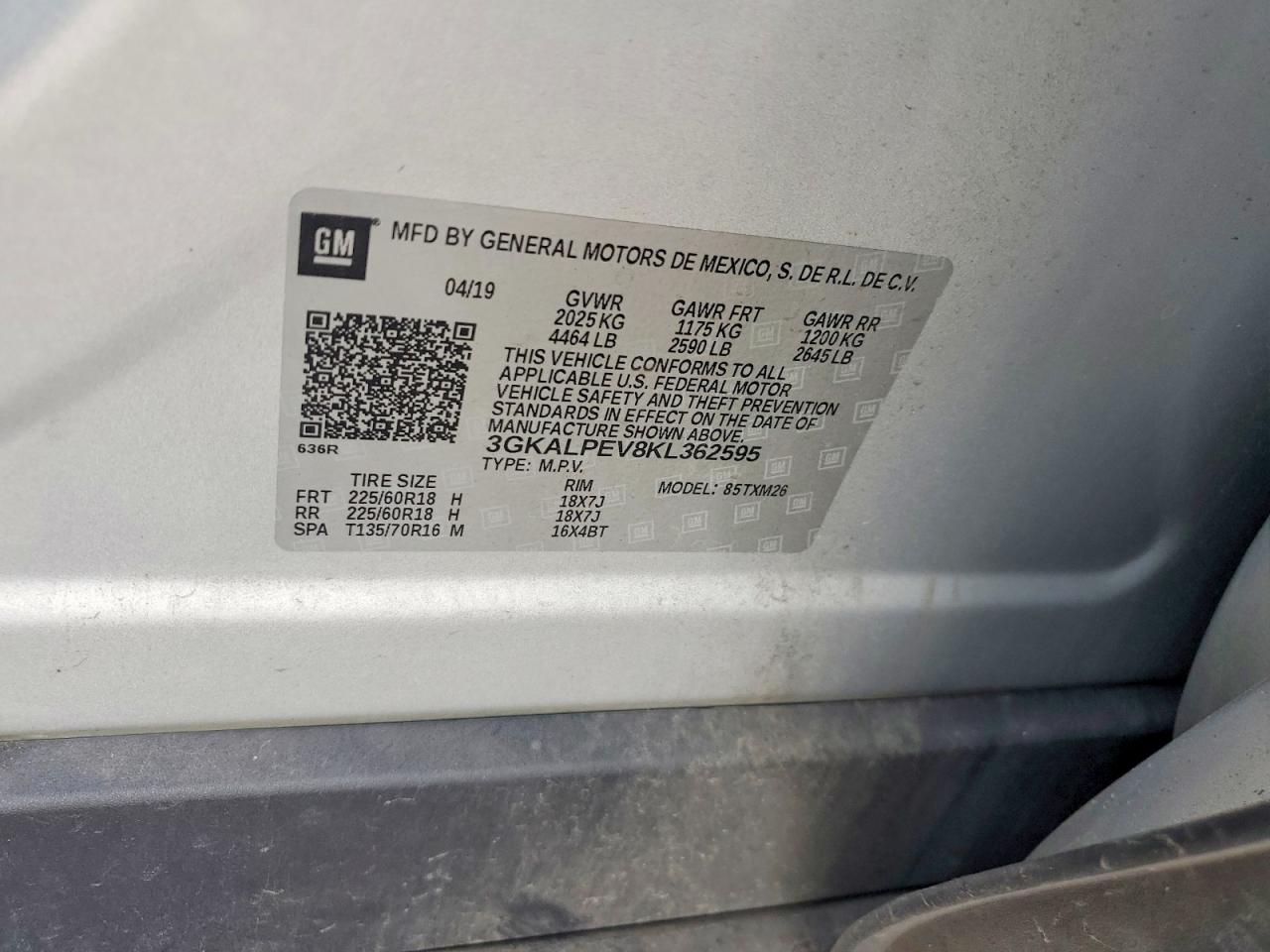 2019 Gmc Terrain Slt Silver vin: 3GKALPEV8KL362595