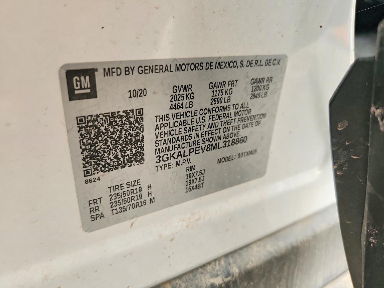 2021 Gmc Terrain Slt White vin: 3GKALPEV8ML318860