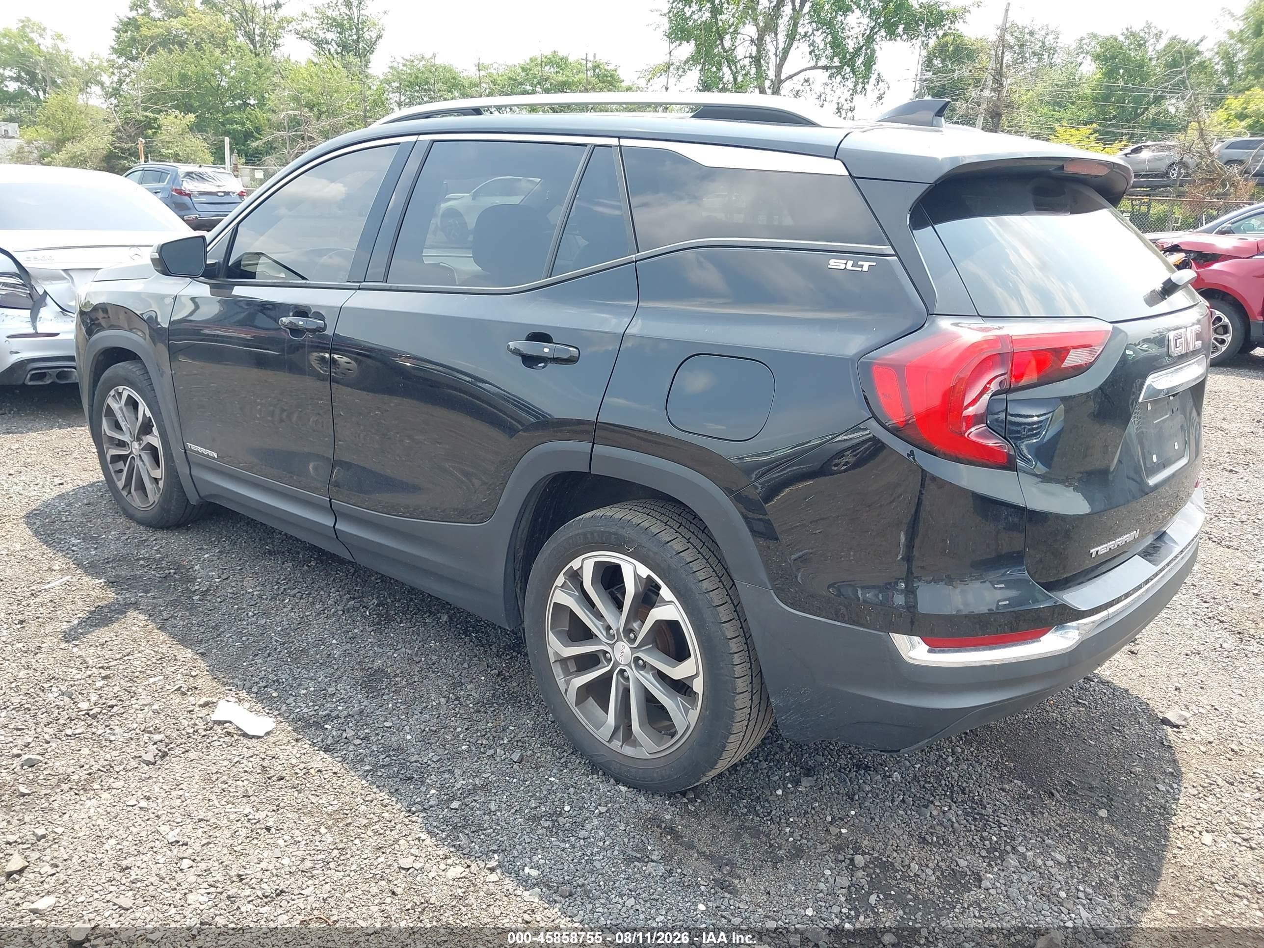 2019 Gmc Terrain Slt Black vin: 3GKALPEV9KL179738