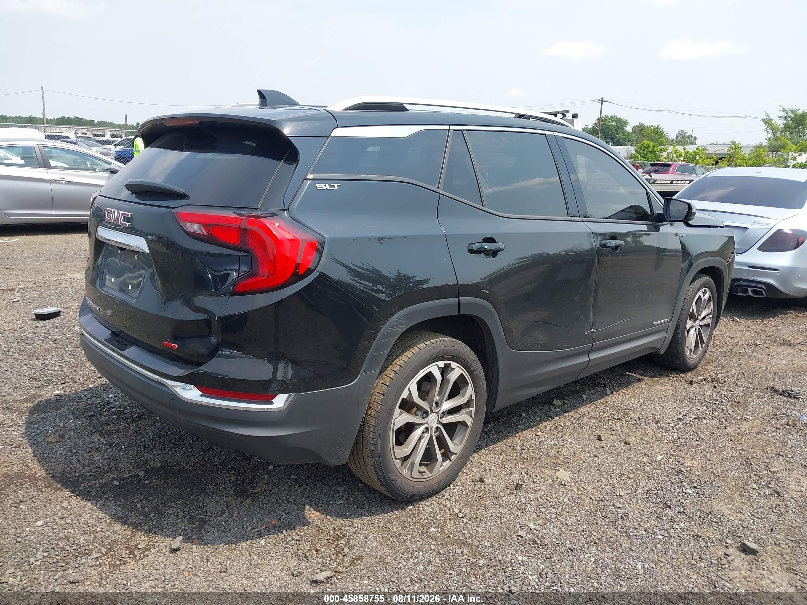 2019 Gmc Terrain Slt Black vin: 3GKALPEV9KL179738