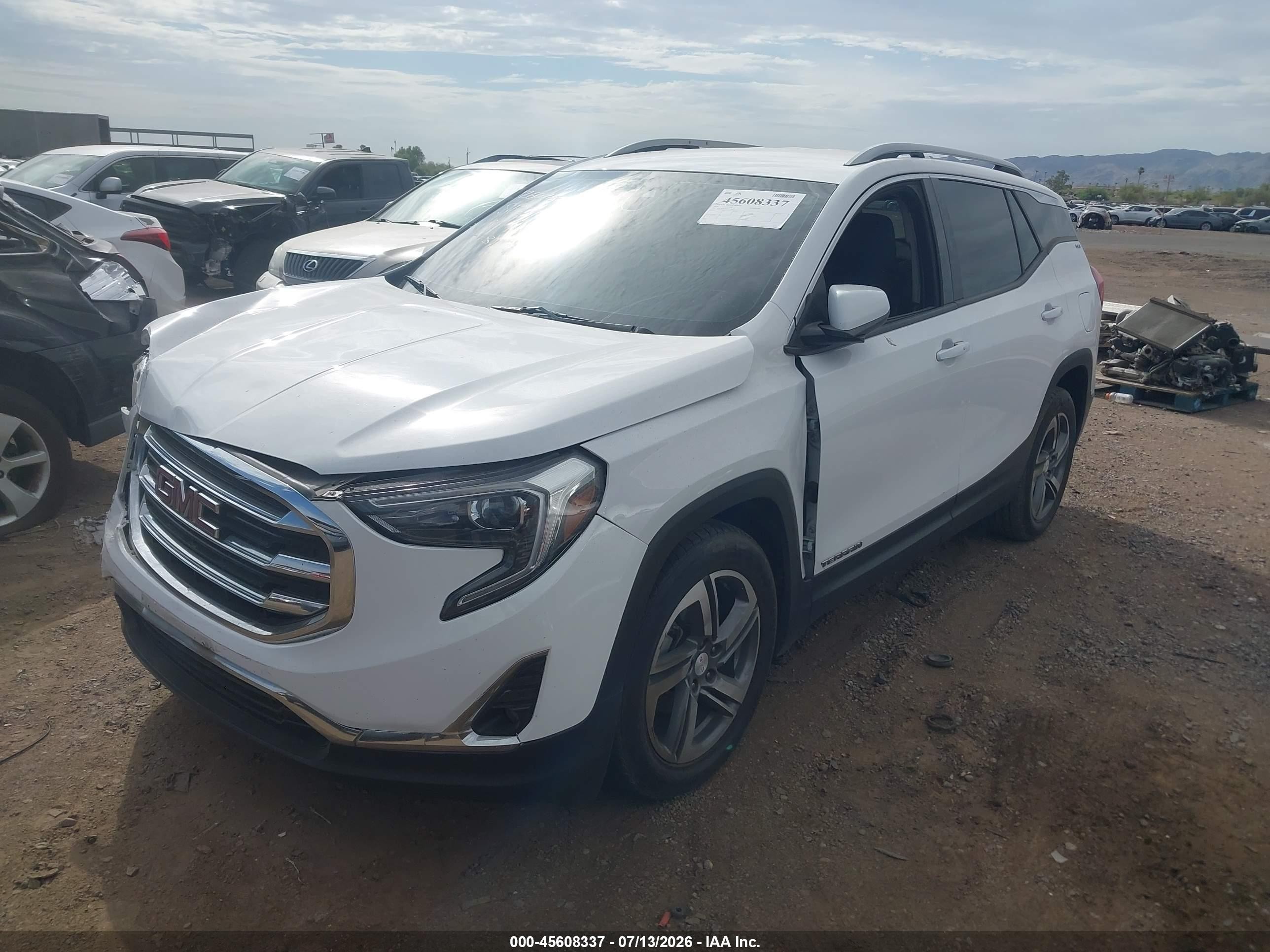 2020 Gmc Terrain Fwd Slt White vin: 3GKALPEV9LL234481