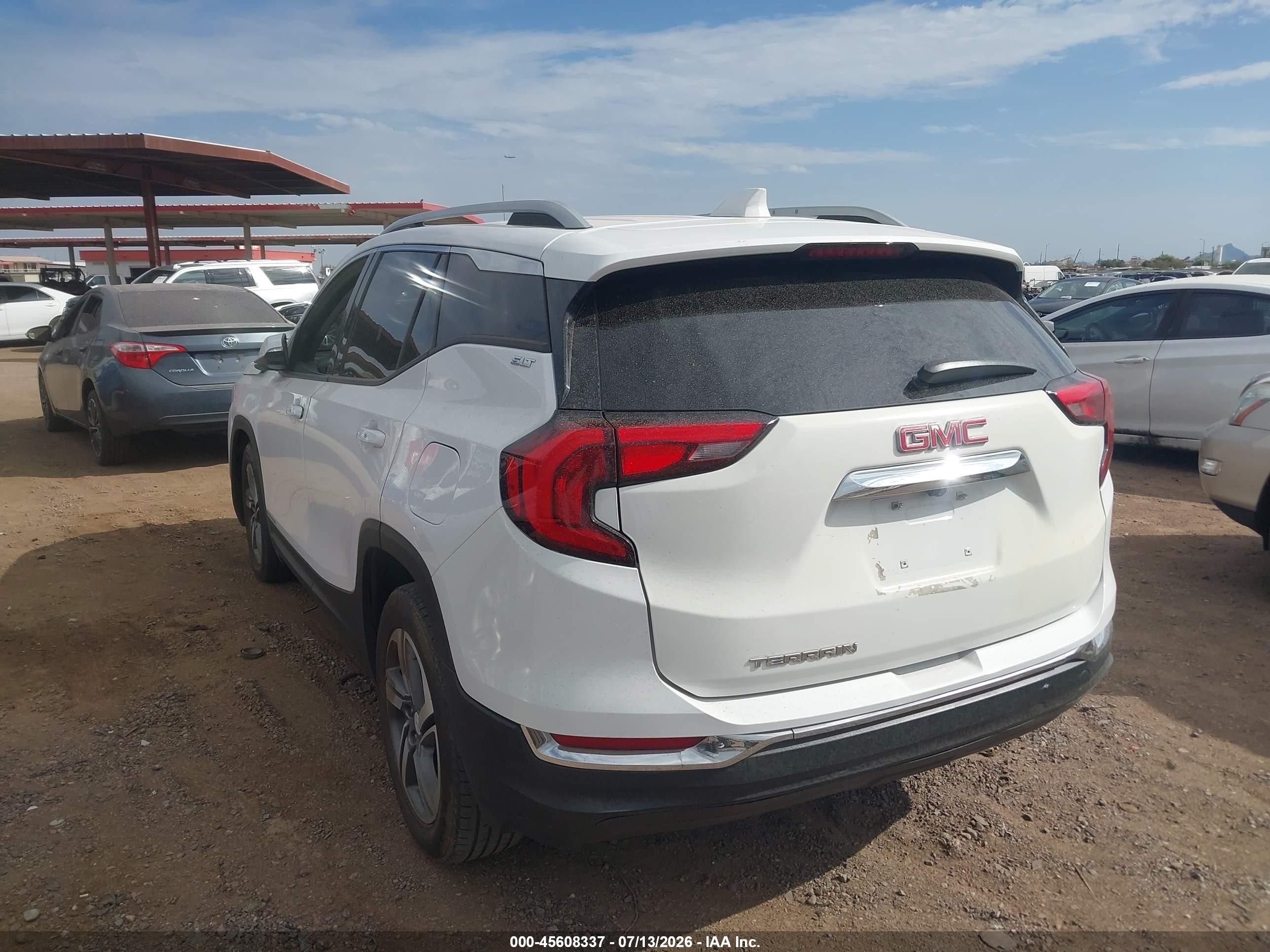 2020 Gmc Terrain Fwd Slt White vin: 3GKALPEV9LL234481