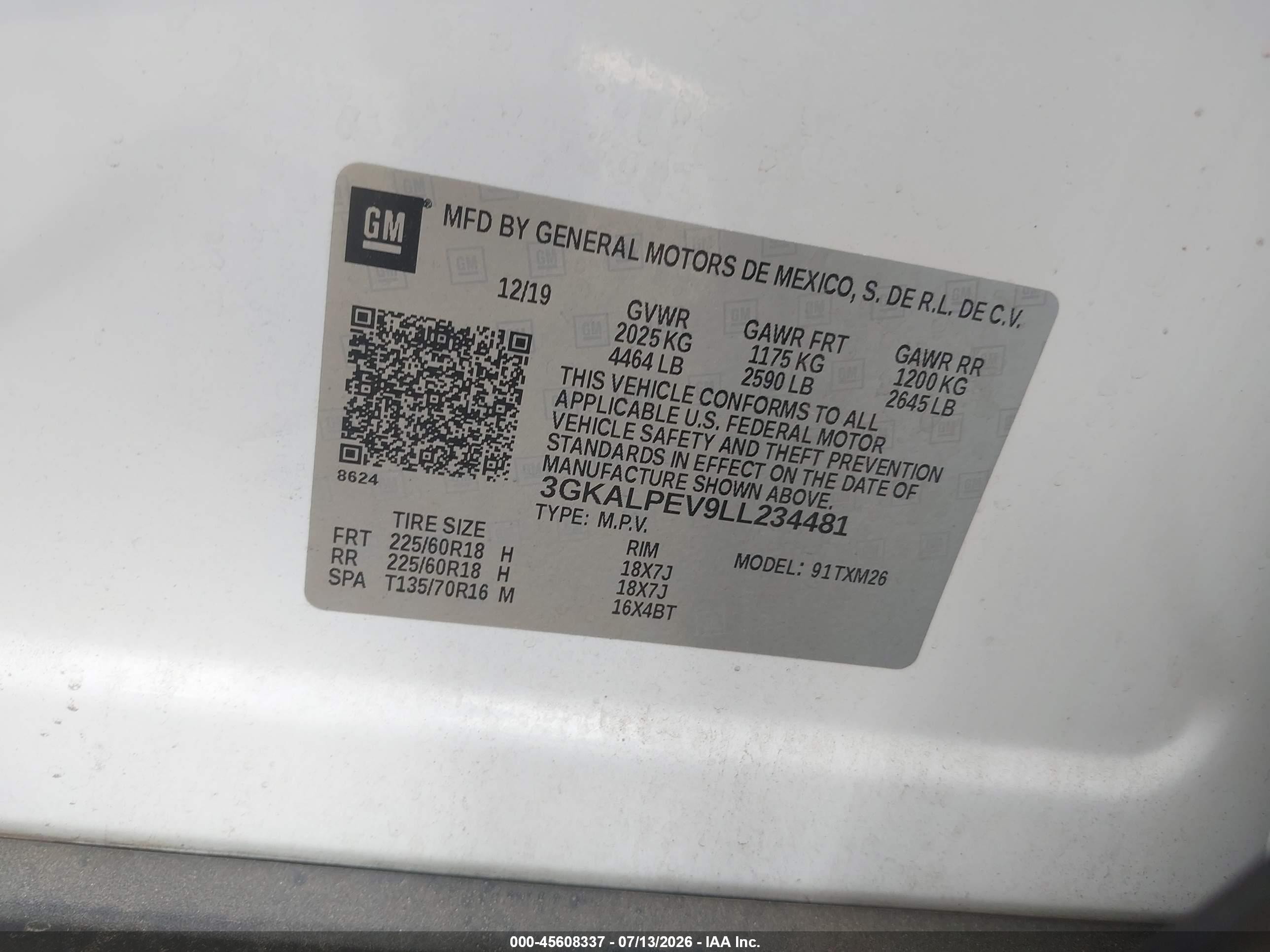 2020 Gmc Terrain Fwd Slt White vin: 3GKALPEV9LL234481