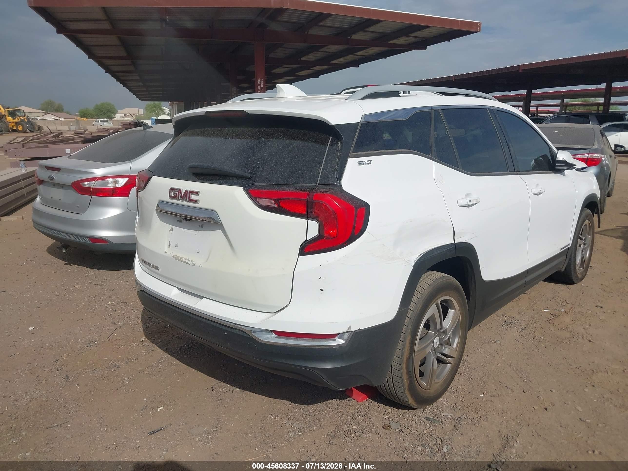 2020 Gmc Terrain Fwd Slt White vin: 3GKALPEV9LL234481