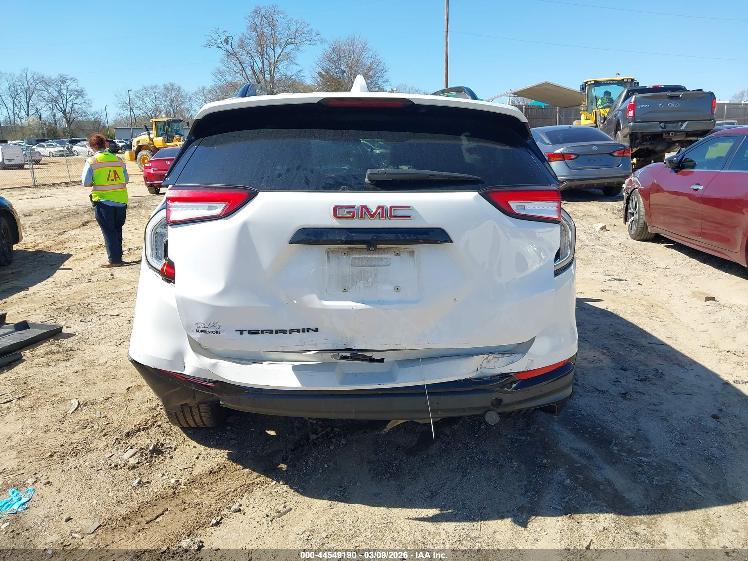 2022 Gmc Terrain Fwd Slt White vin: 3GKALPEV9NL238209