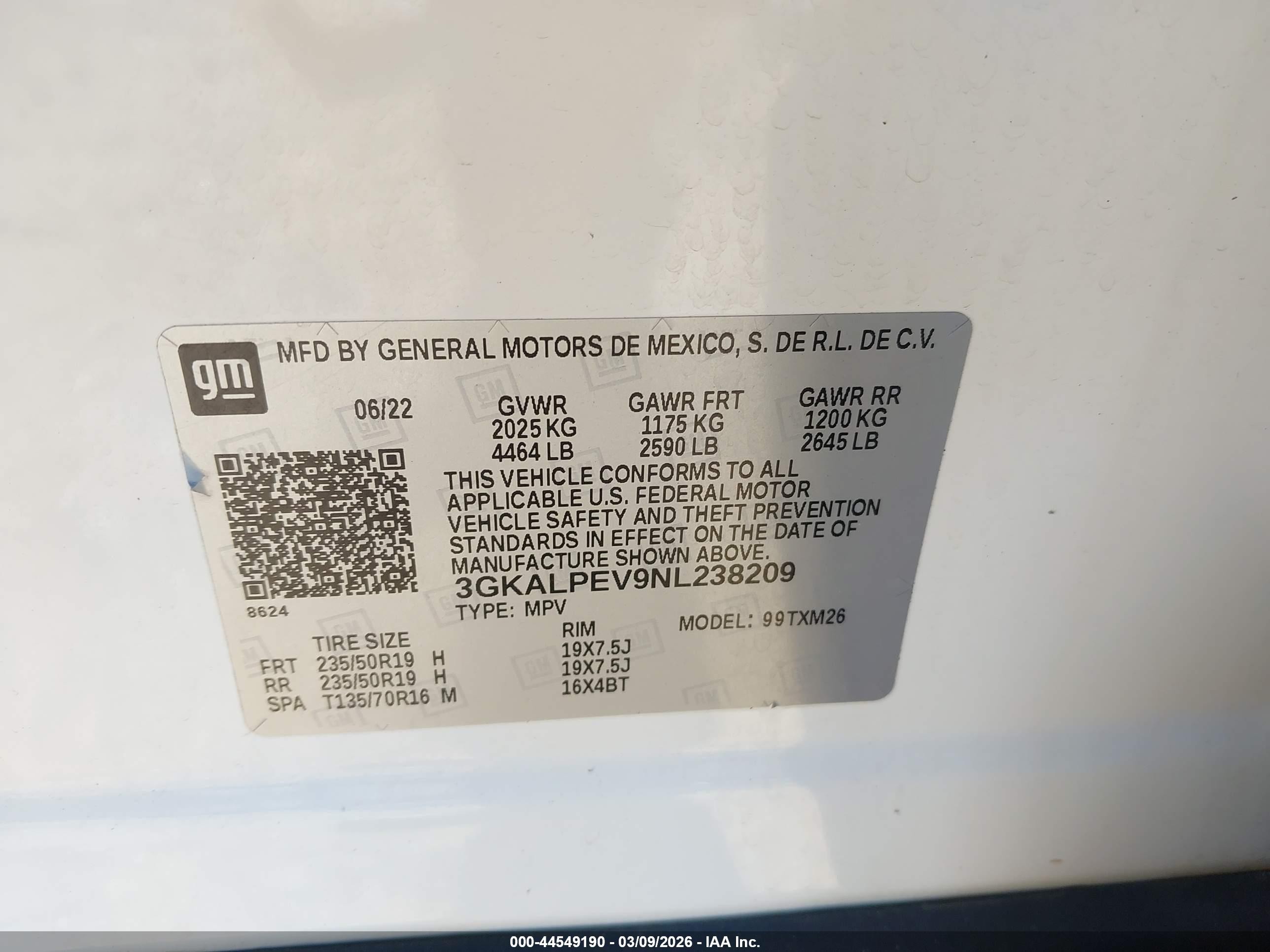 2022 Gmc Terrain Fwd Slt White vin: 3GKALPEV9NL238209